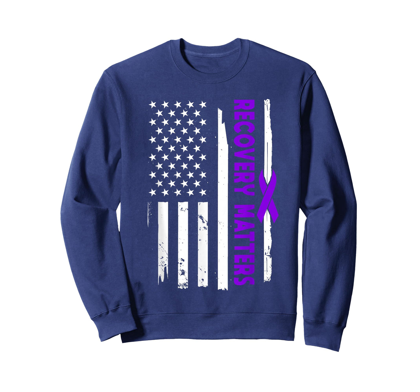 American Flag Recovery Matters - Addiction Recovery USA T-Shirt