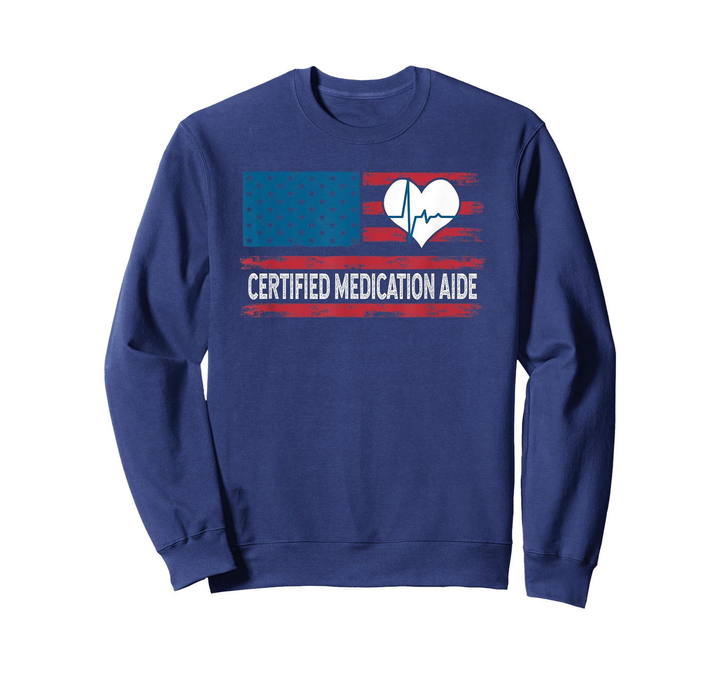 Certified Medication Aide USA Flag Patriotic T-Shirt