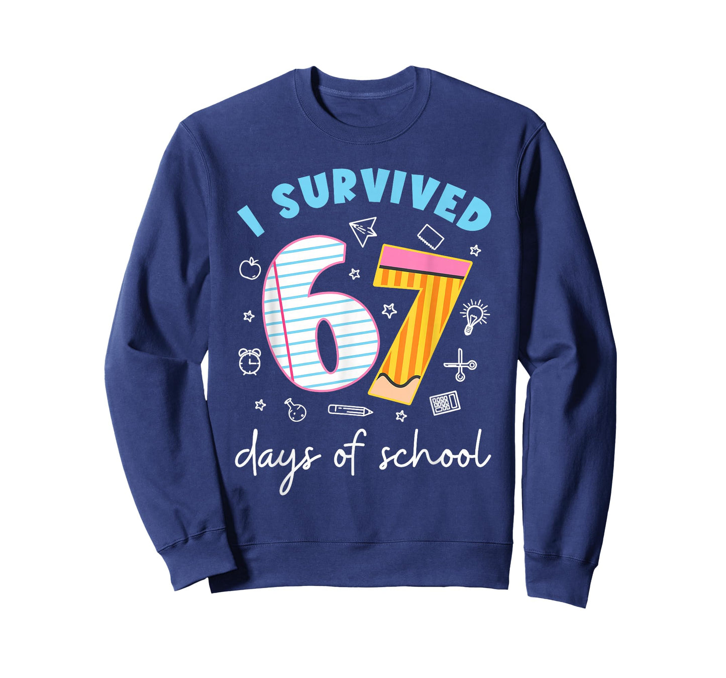 I Survived 67 Days of School Funny Six Seven 6 7 Meme Gen Z T-Shirt