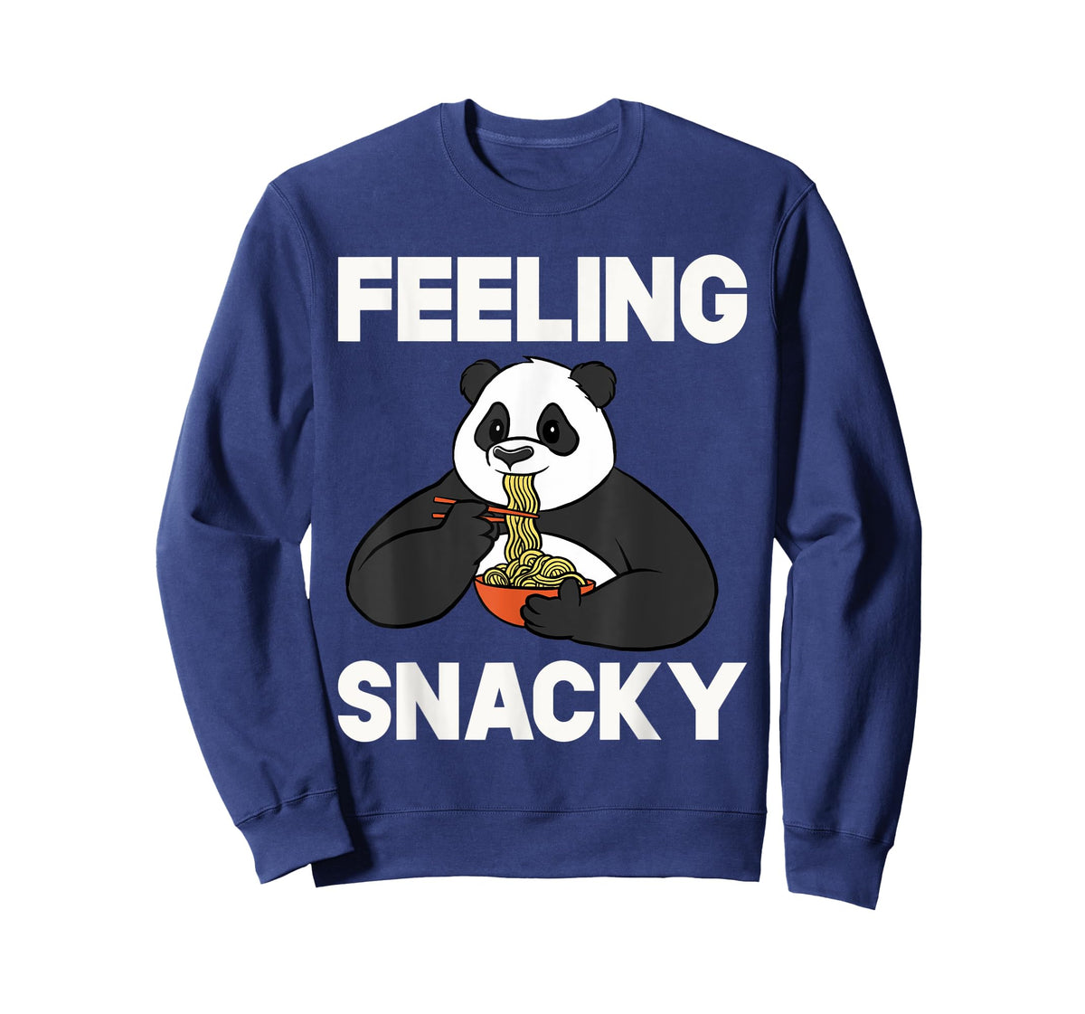 Feeling Snacky Ramen Noodles Funny Food Cute Kawaii Panda T-Shirt
