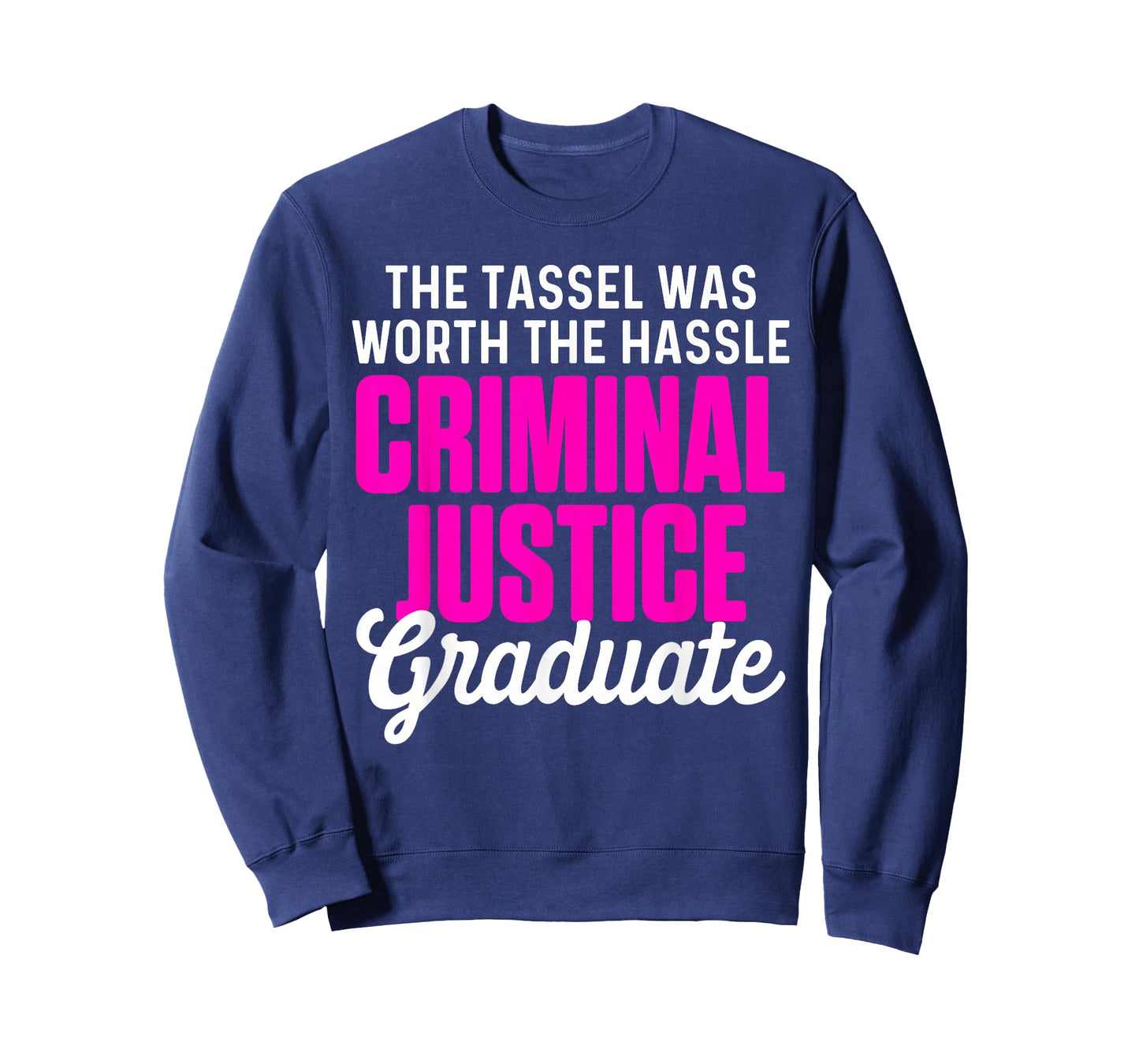 Criminal Justice Degree Graduating Student Designs Women's Black Graduation T-Shirt