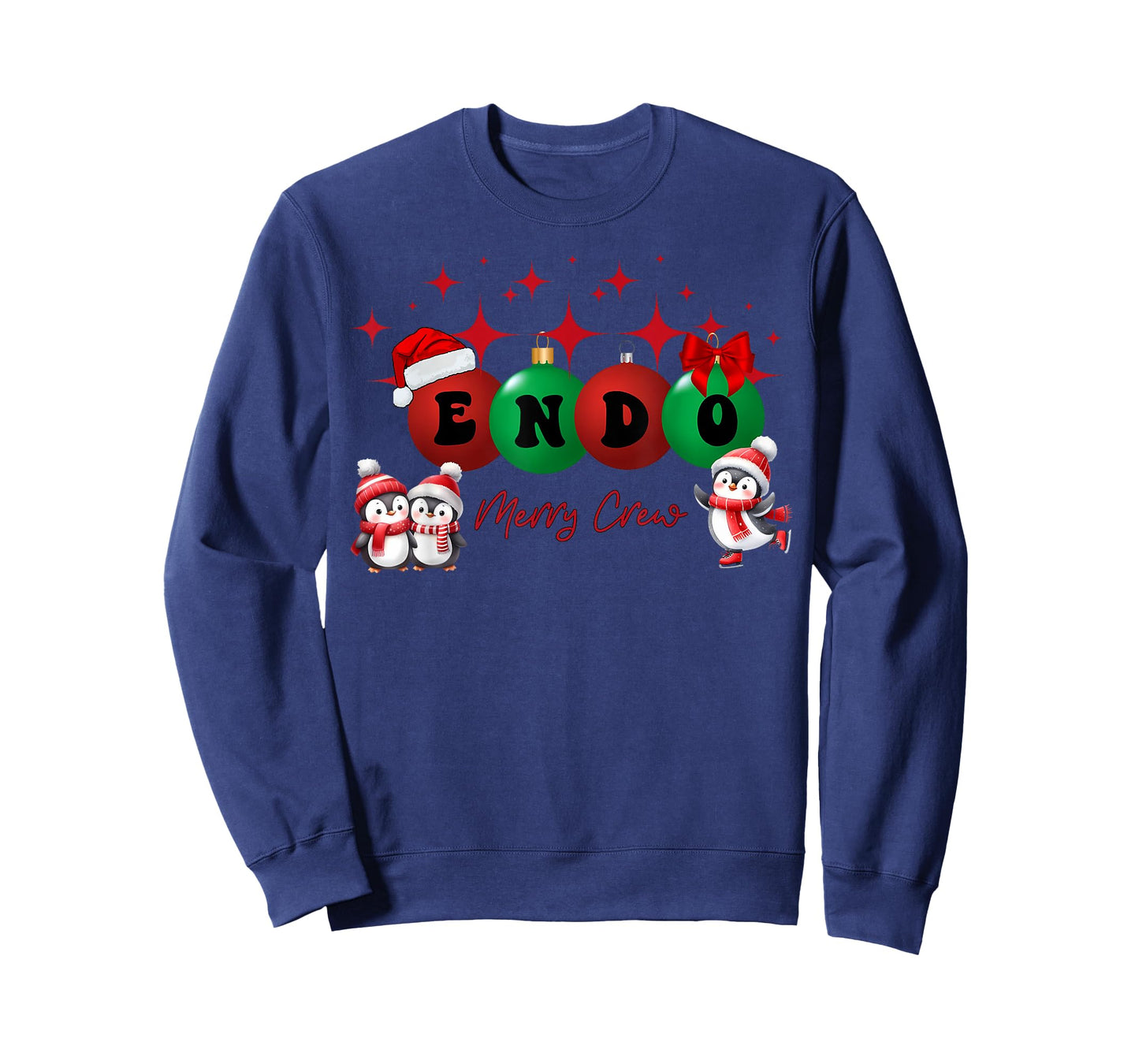 Christmas Endo Crew Endoscopy Nurse GI Colonoscopy Penguin T-Shirt
