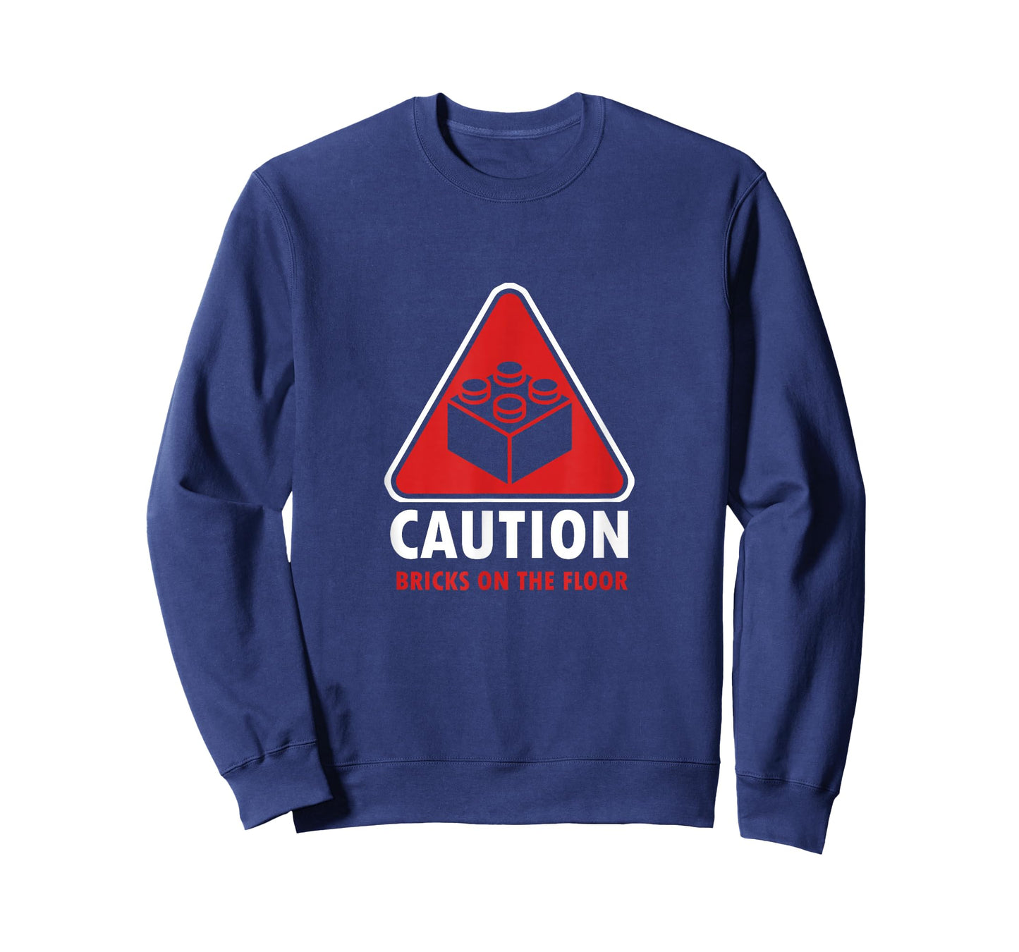 Funny Warning Caution Building Blocks Bricks on the Floor T-Shirt
