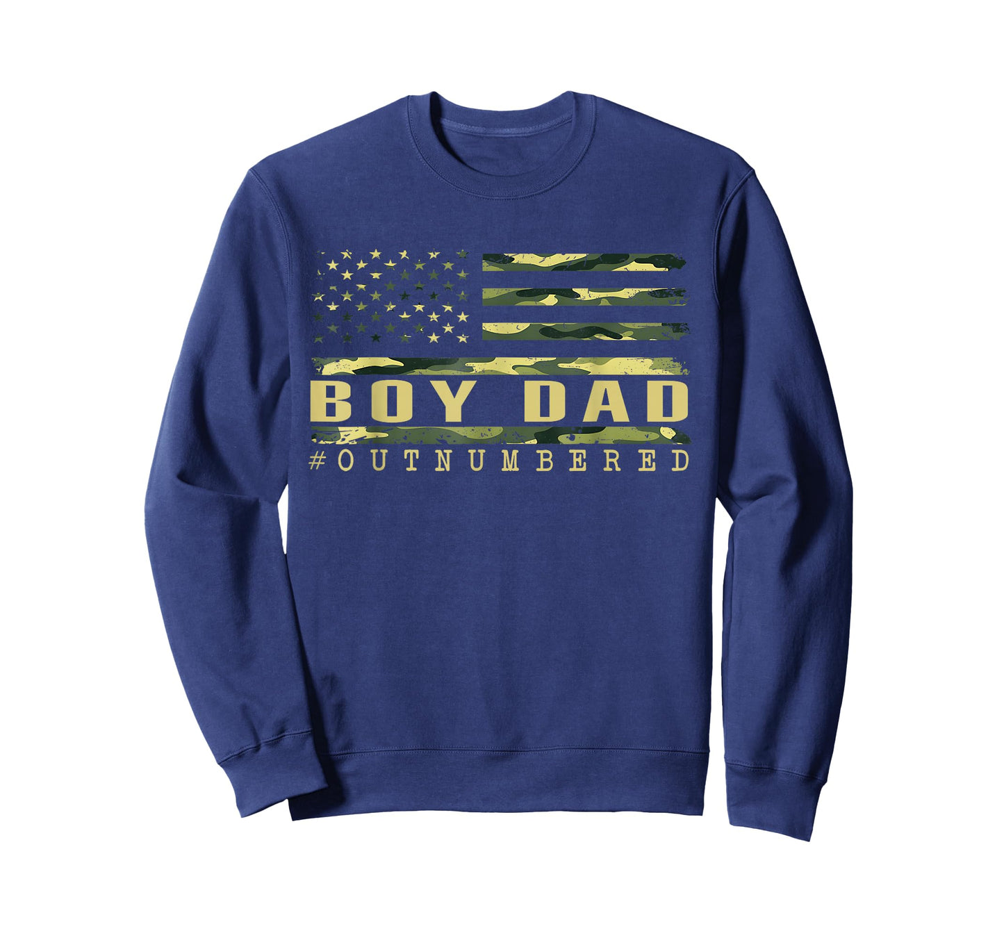Boy Dad American Flag Camo Proud Dad of A Boy Fathers Day T-Shirt