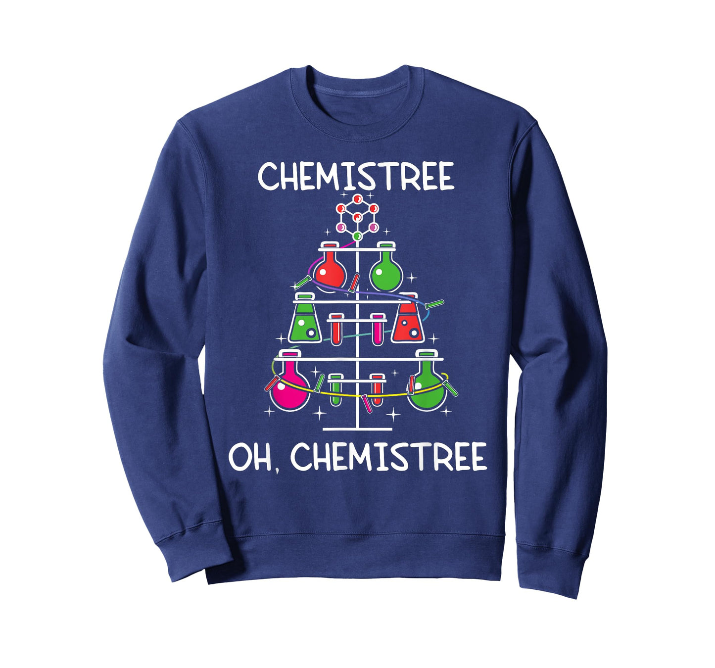 Chemistree Ugly Christmas Tree Sweater Chemistry Science Pun T-Shirt