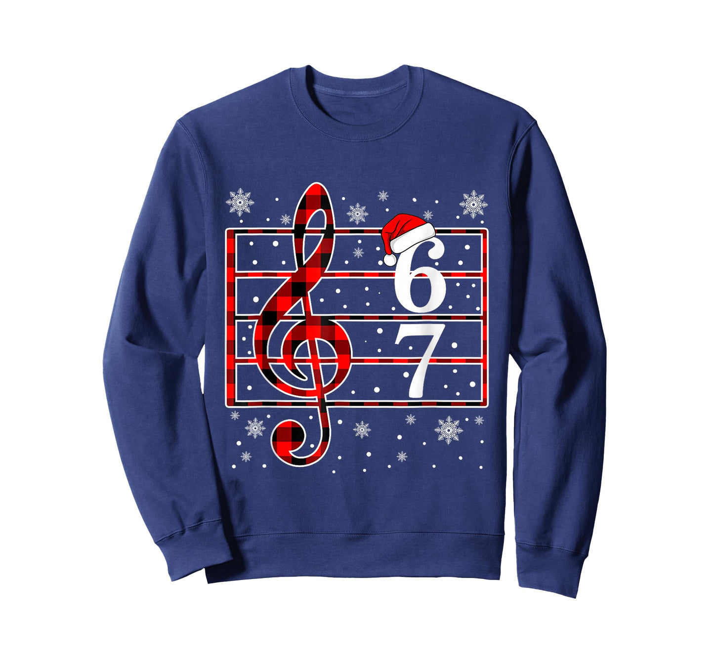 67 Music Meme Slang Musician Santa Music Teacher Christmas T-Shirt
