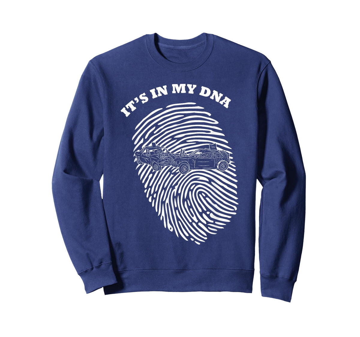 It's In My DNA Demolition Derby Racer Fingerprint Fans Retro T-Shirt
