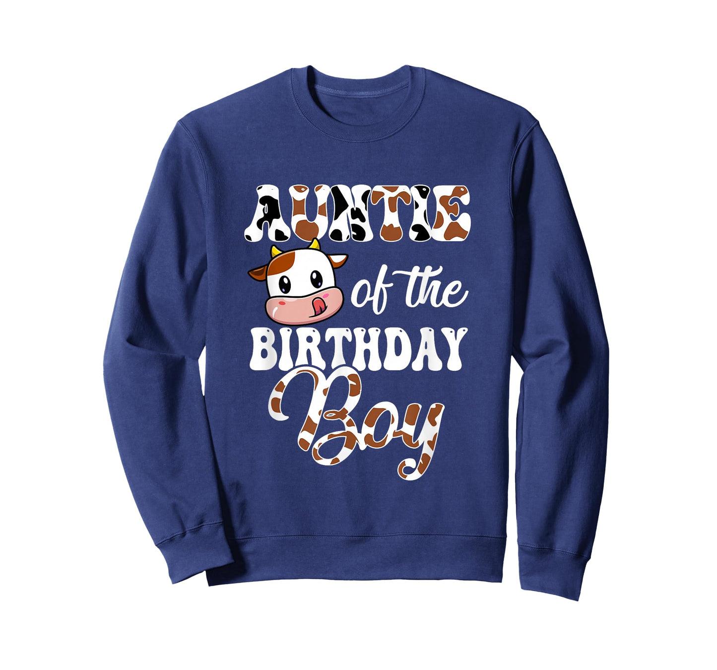 Auntie Of The Birthday Boy Cow Farm 1St Birthday Boy T-Shirt