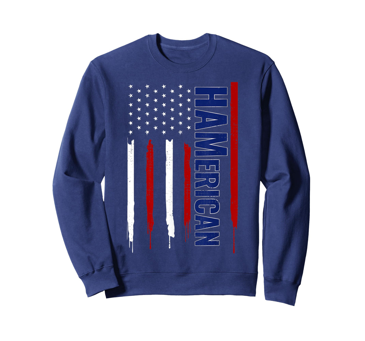 Funny Amateur Ham Radio Tee 4th July USA Flag Patriotic Nerd T-Shirt