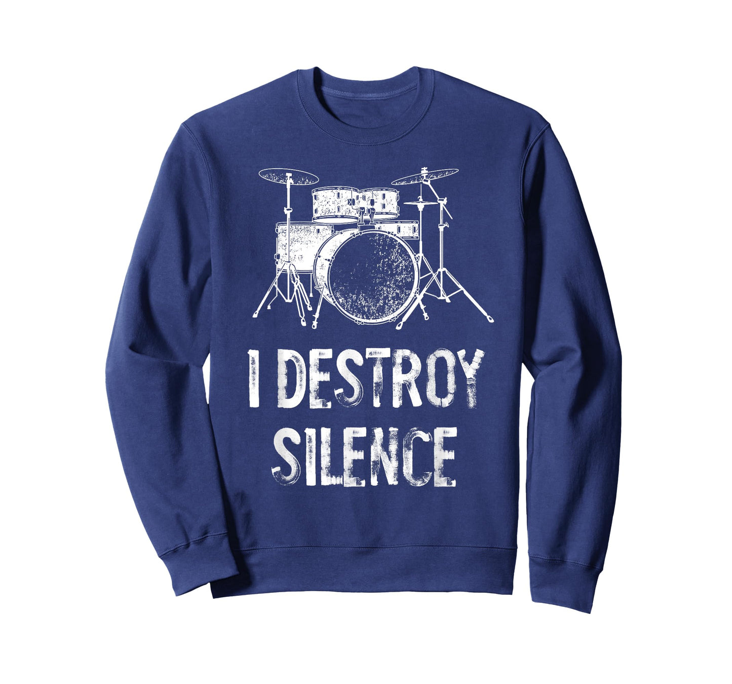I Destroy Silence Funny Drums T-Shirt