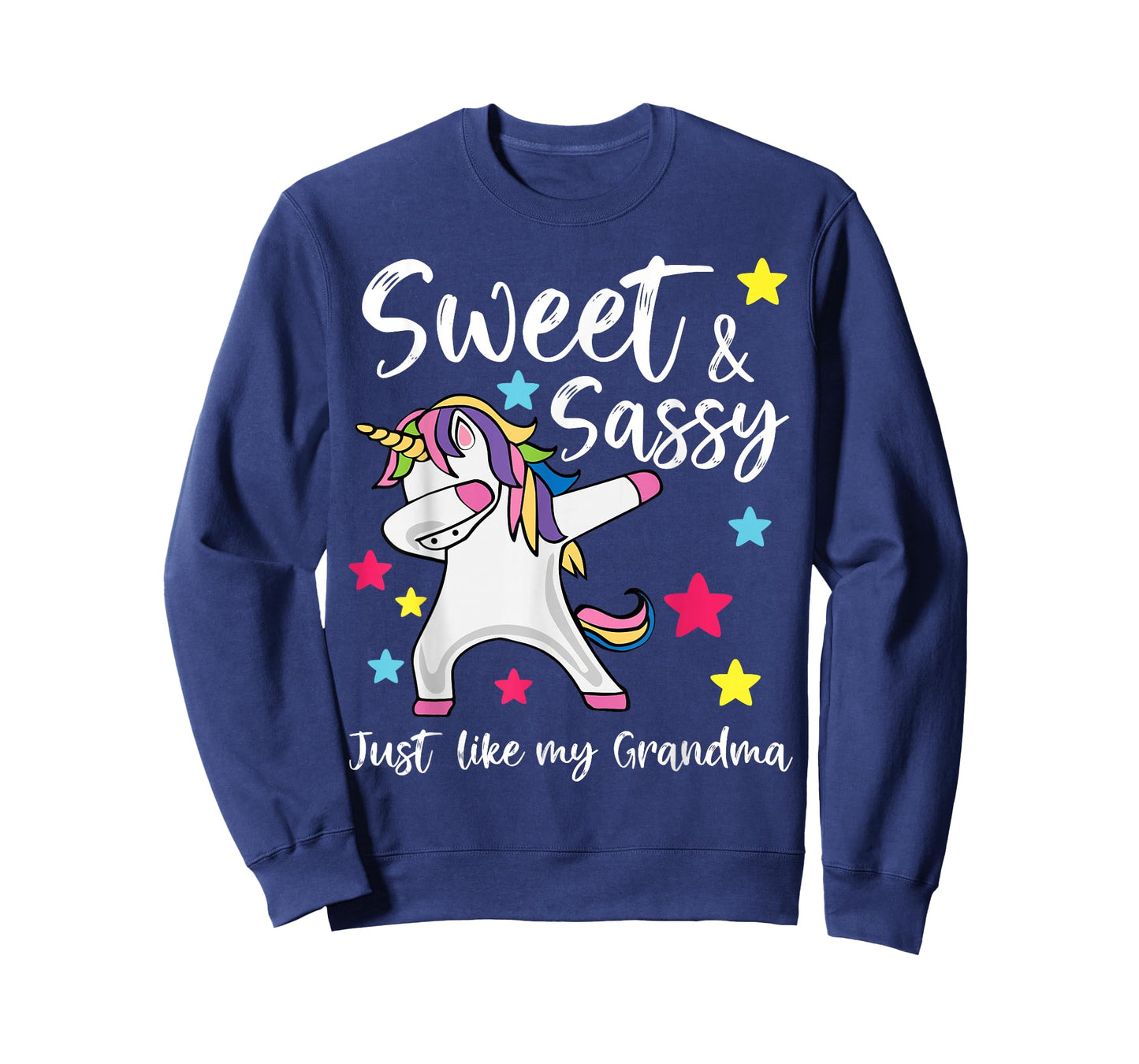 Sassy Like My Grandma Unicorn Matching Nana & Granddaughter T-Shirt