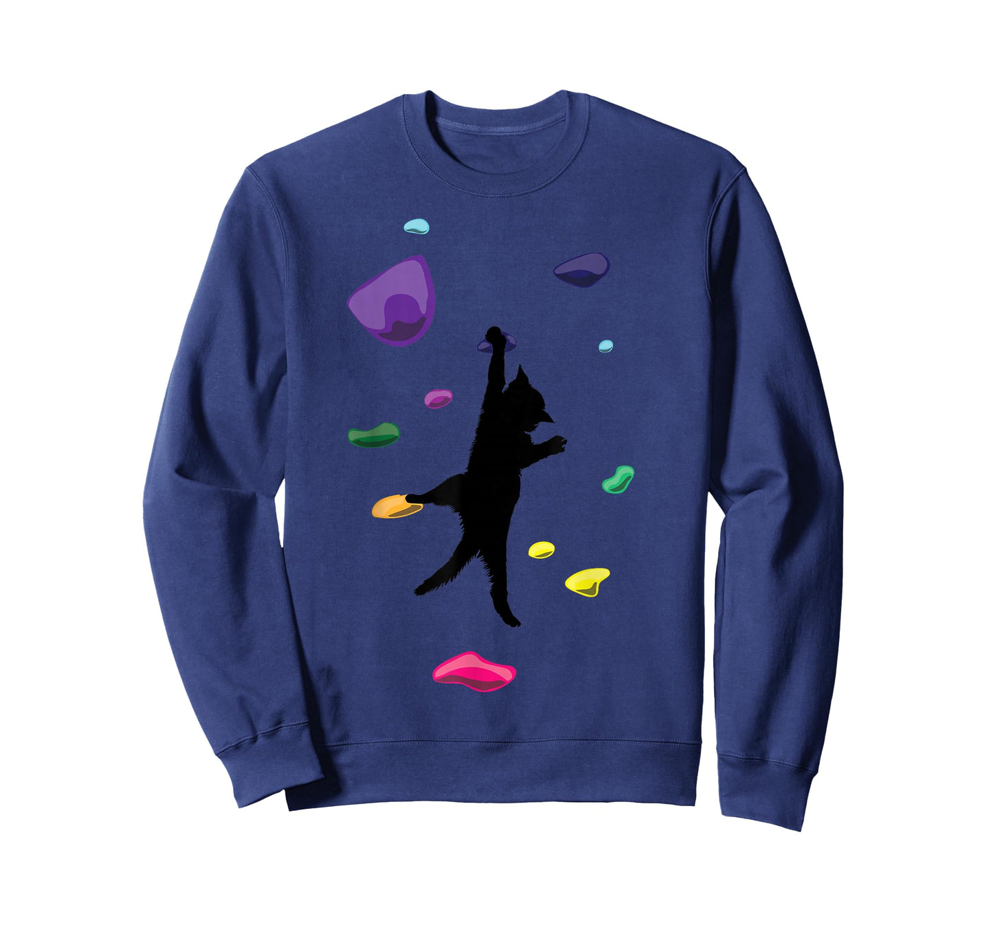 Funny Cat Climber Rock Climbing Gift For Men Women And Kids T-Shirt