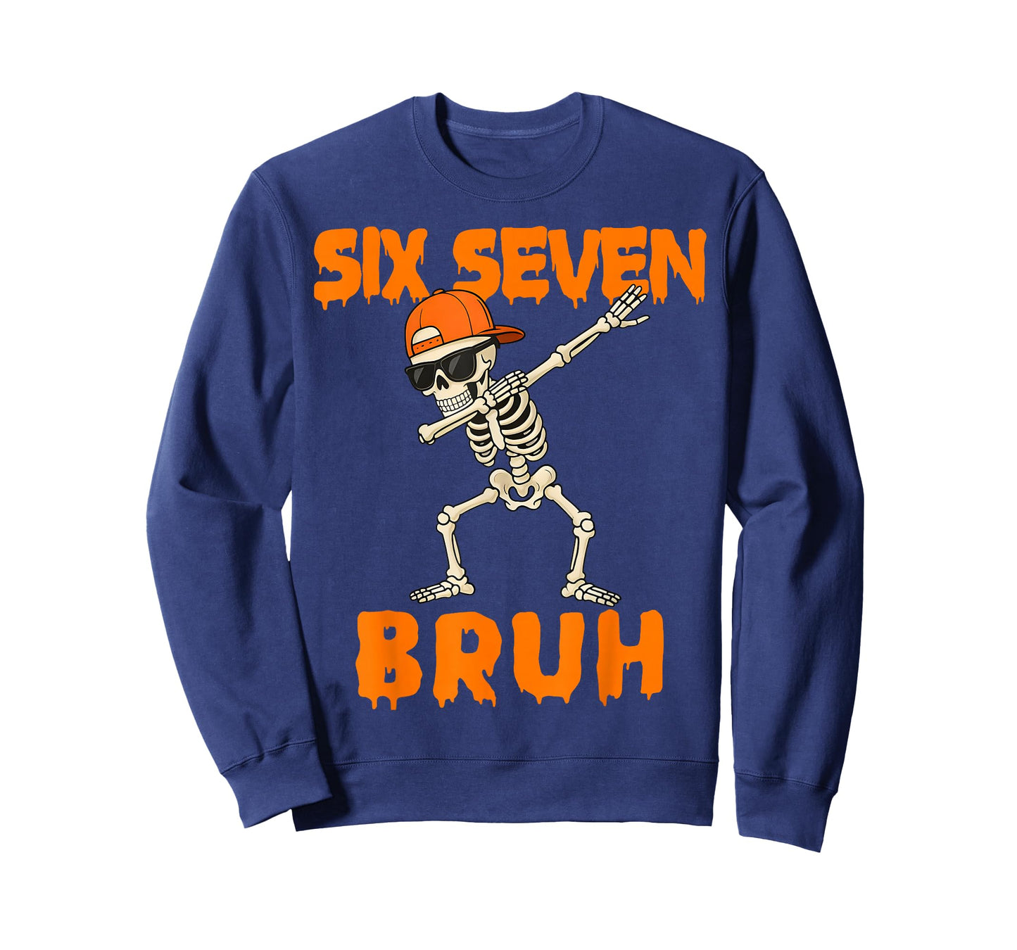 67 Halloween Funny Six Seven Meme Brainrot Pumpkin Kids Bruh T-Shirt