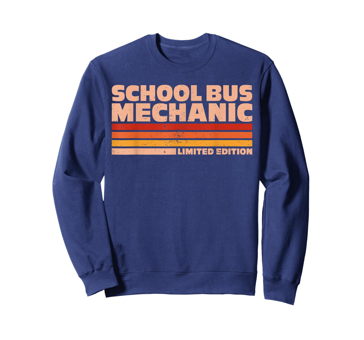 School Bus Mechanic Retro Sunrise T-Shirt