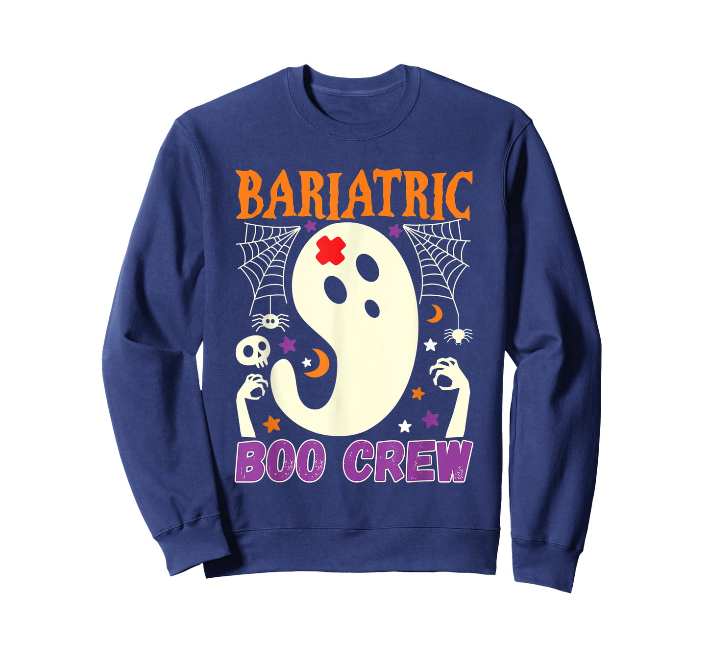 Bariatric Boo Crew Nurse Halloween Nurses Cute Ghost Women T-Shirt