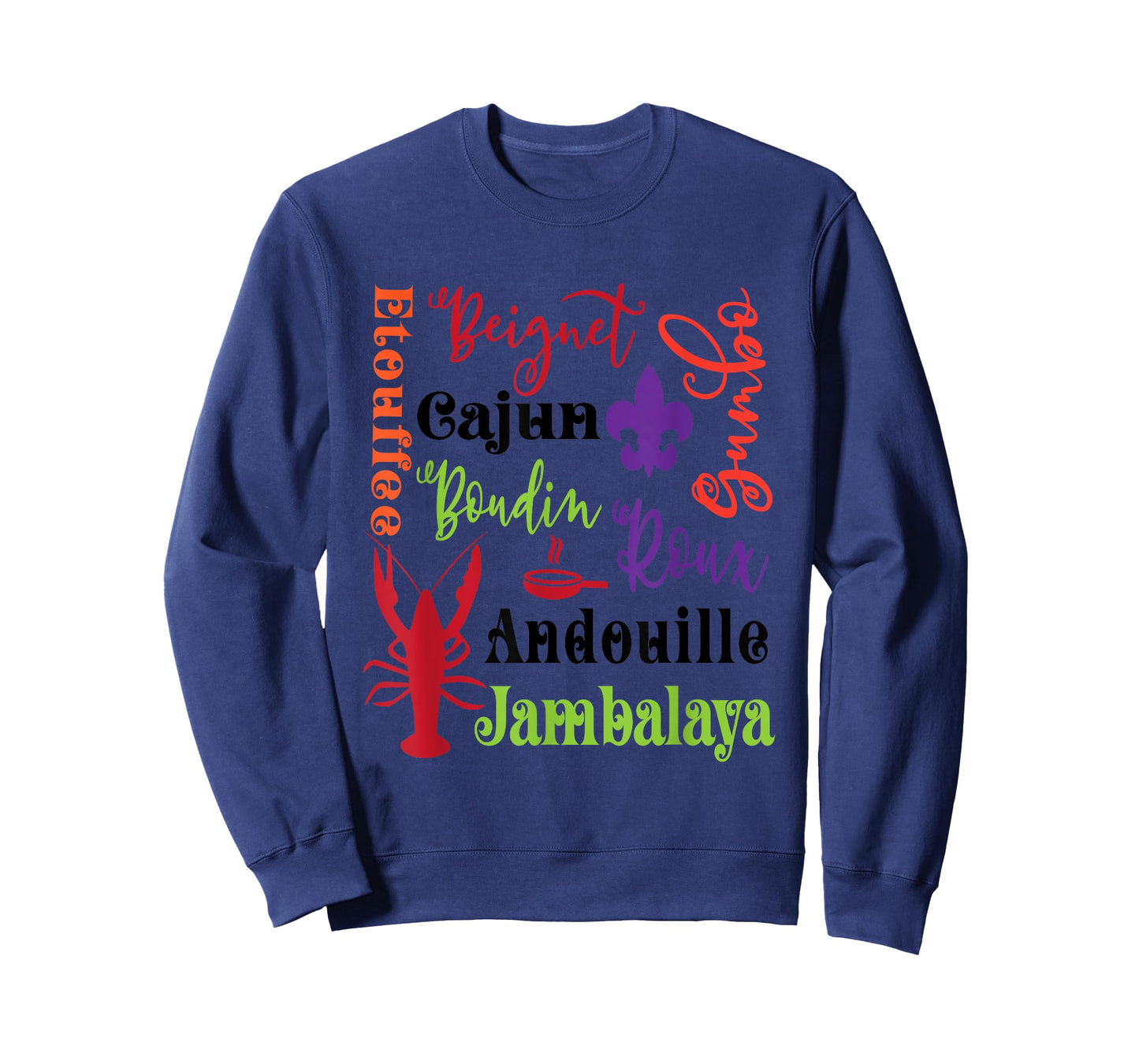 Crawfish Beignet Gumbo Jambalaya Subway Bayou Funny T Shirt T-Shirt