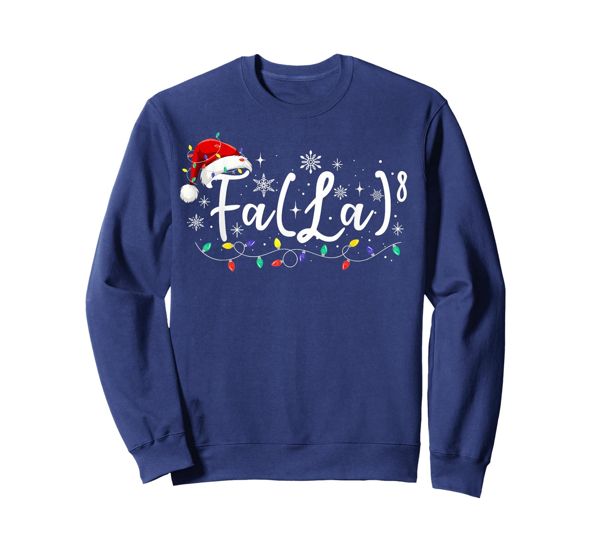 FA (LA)8 Funny Christmas Santa Fa La Math Teacher Student T-Shirt