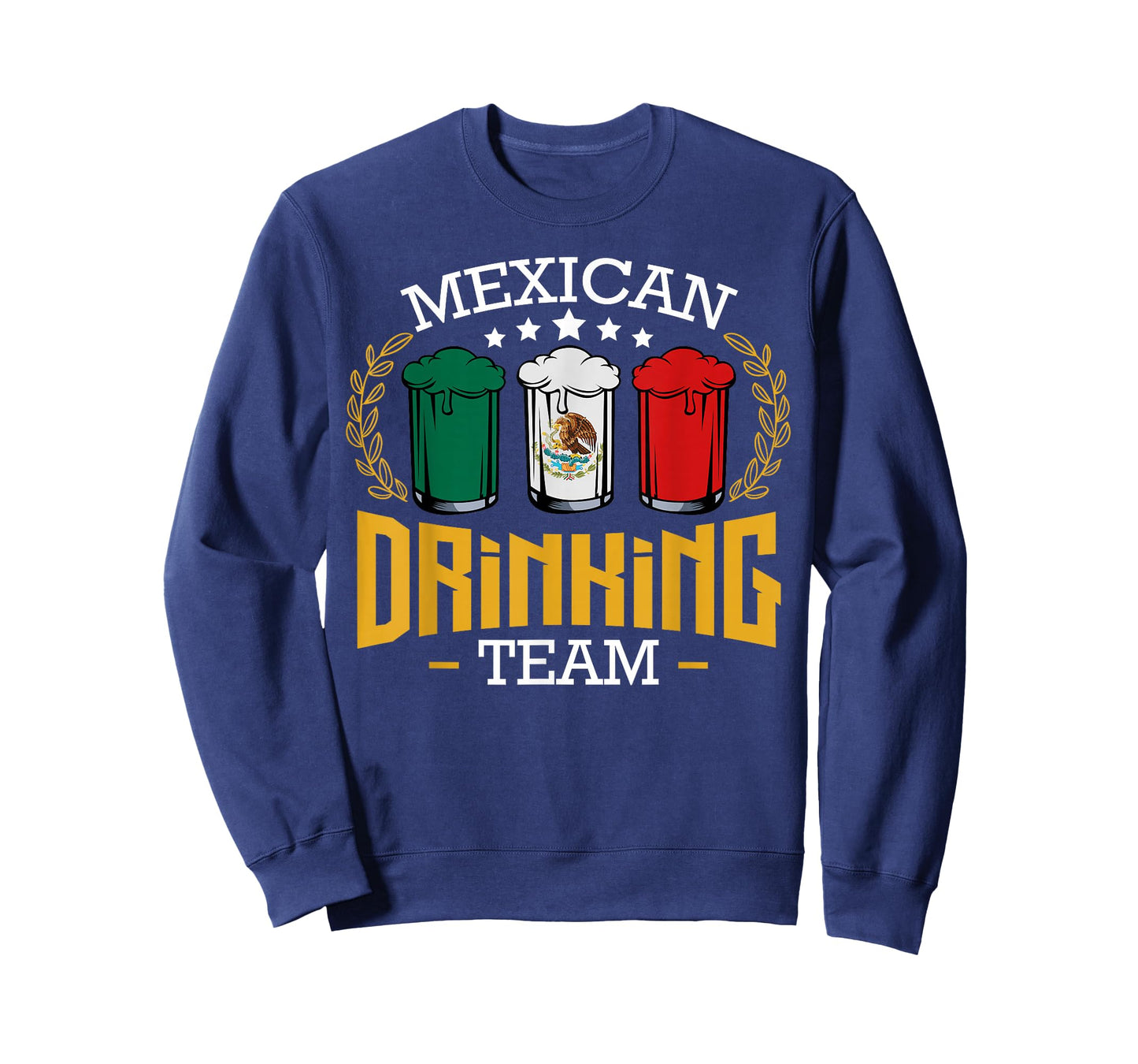 Beer Mexican Drinking Team Mexico Flag Funny Beer Pub Party T-Shirt