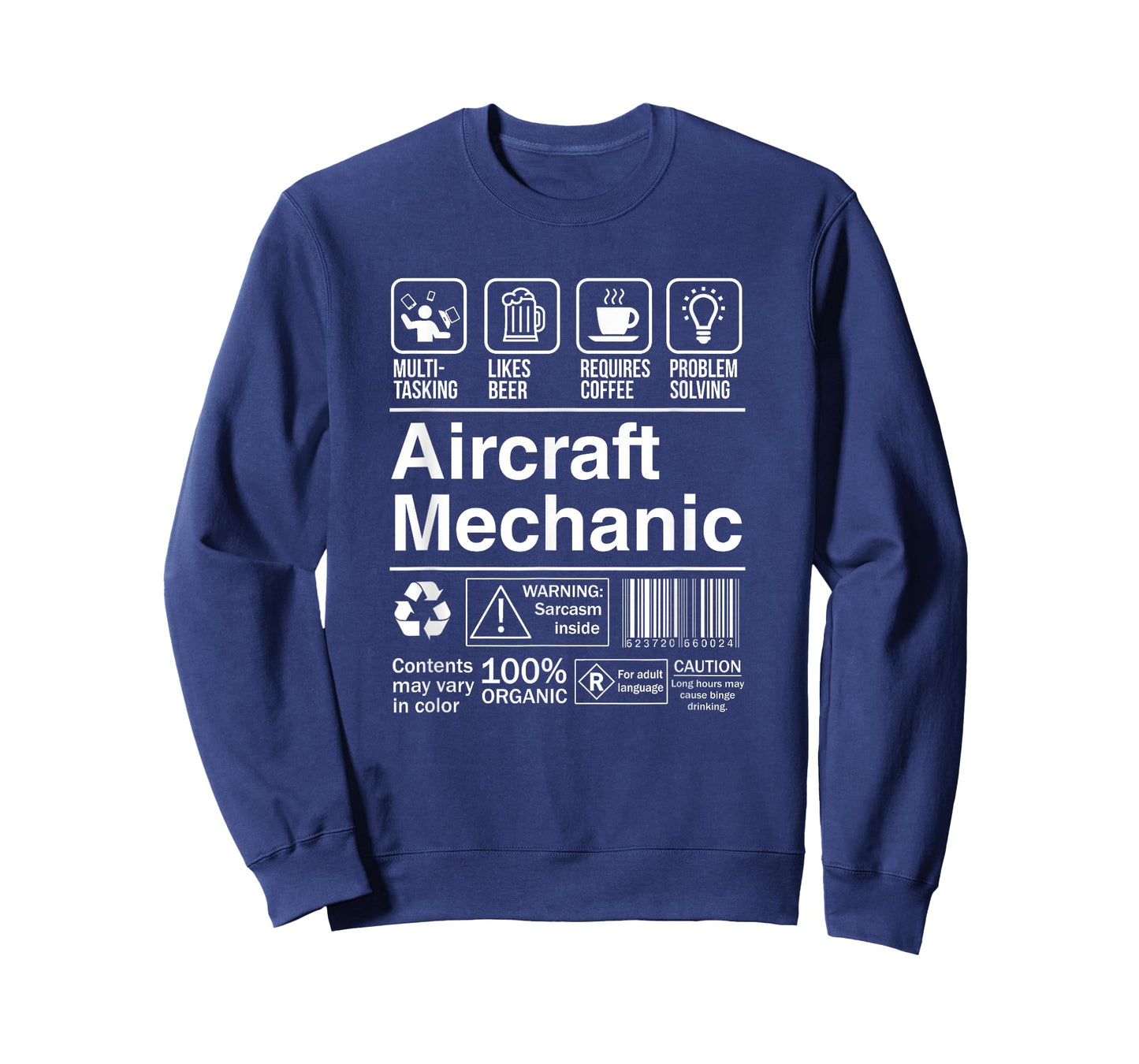 Aircraft Mechanic Product Label Funny Gift T-Shirt
