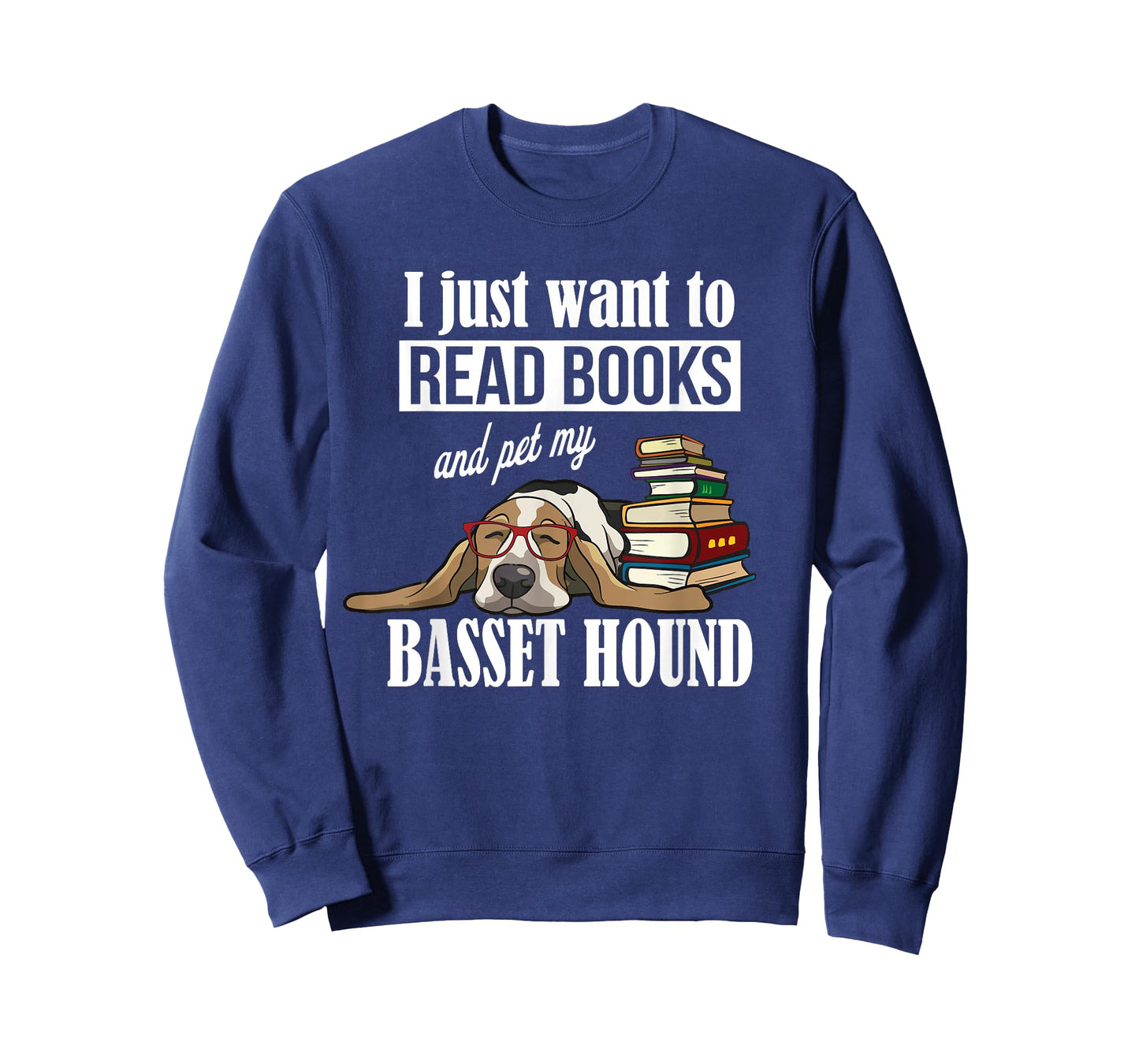 Cute Kids Read Books & Pet My Basset Hound Dog Lover T-Shirt