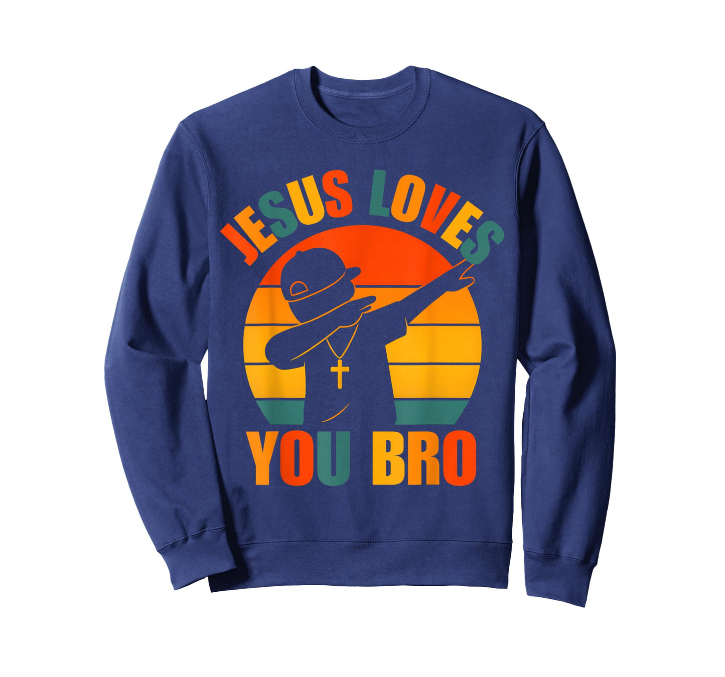 Jesus Love You Bro Dabbing Boy Christian Kids Boys Saying T-Shirt