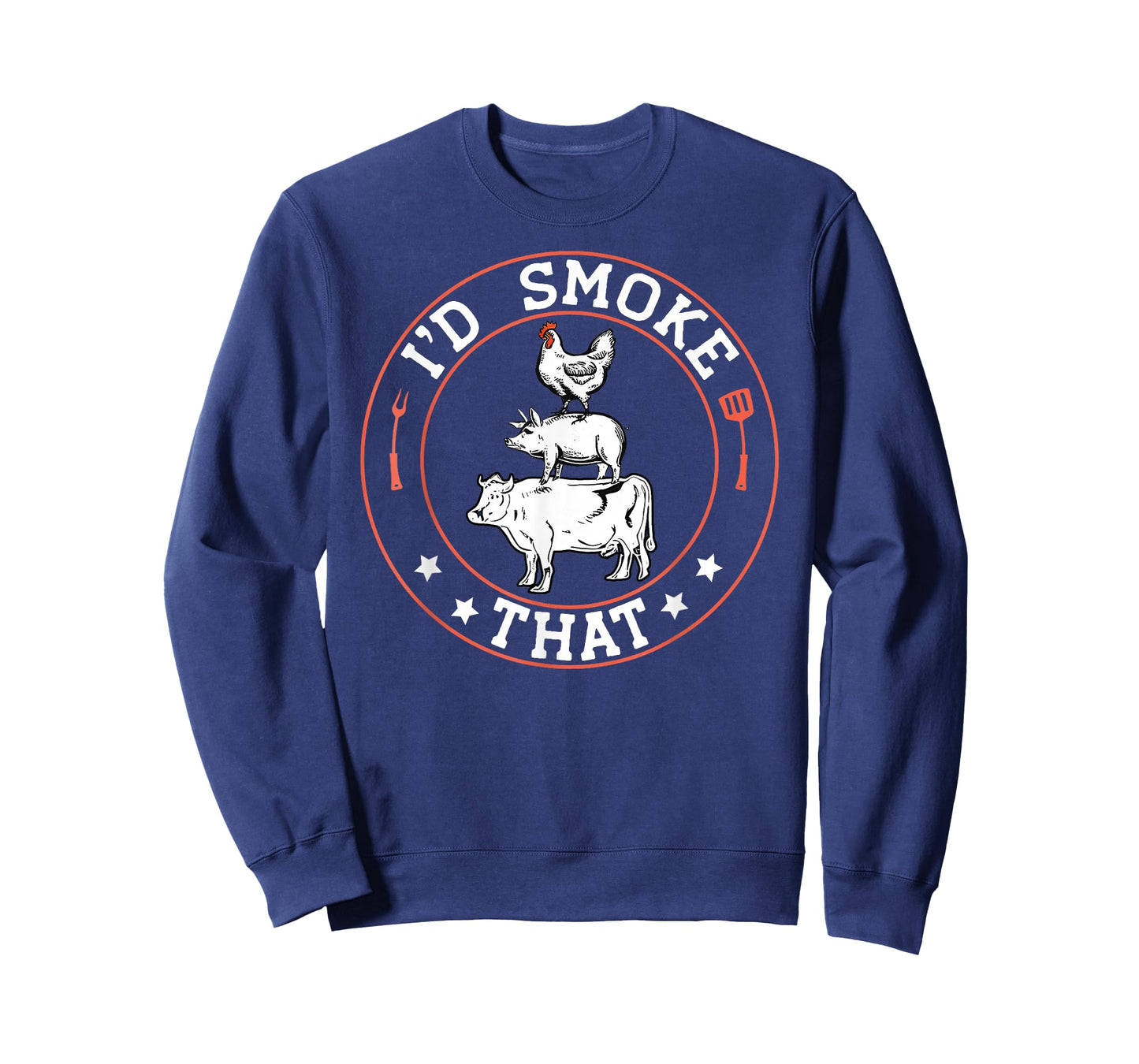 Chef Butcher BBQ Smoker I'd Smoke That Barbecue Pitmaster T-Shirt