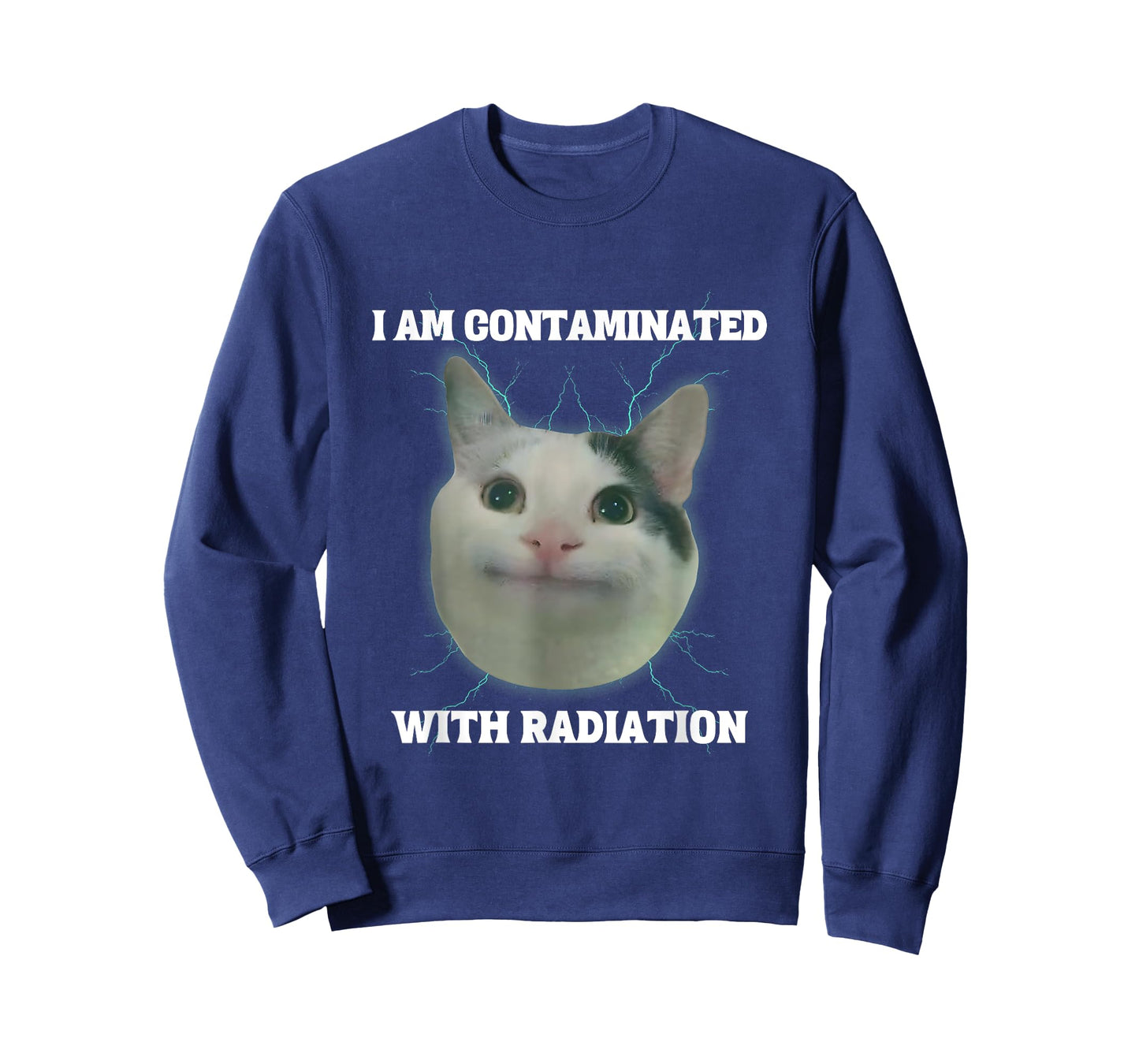 I Am Contaminated With Radiation Funny Japanese Cat Meme T-Shirt