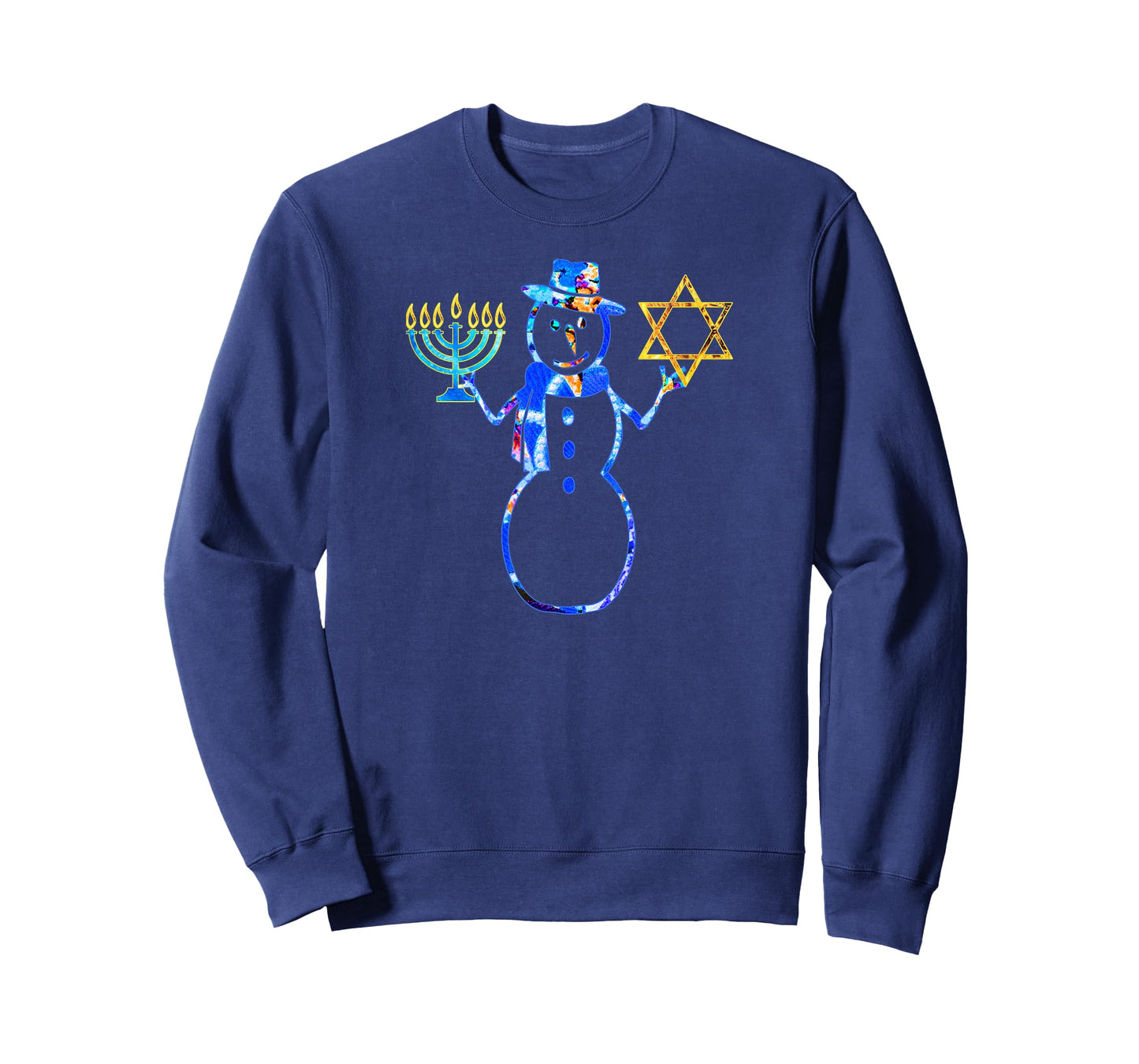 Hanukkah Jewish Chrismukkah Chanukah Snowman Menorah T-Shirt