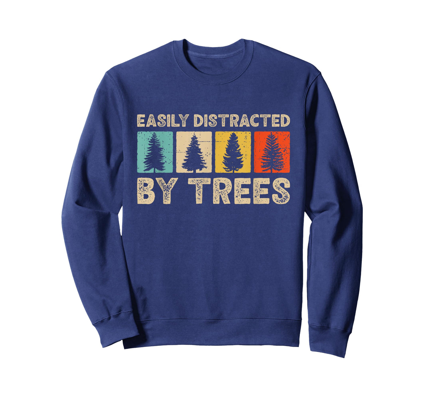 Easily Distracted By Trees Vintage Tree T-Shirt