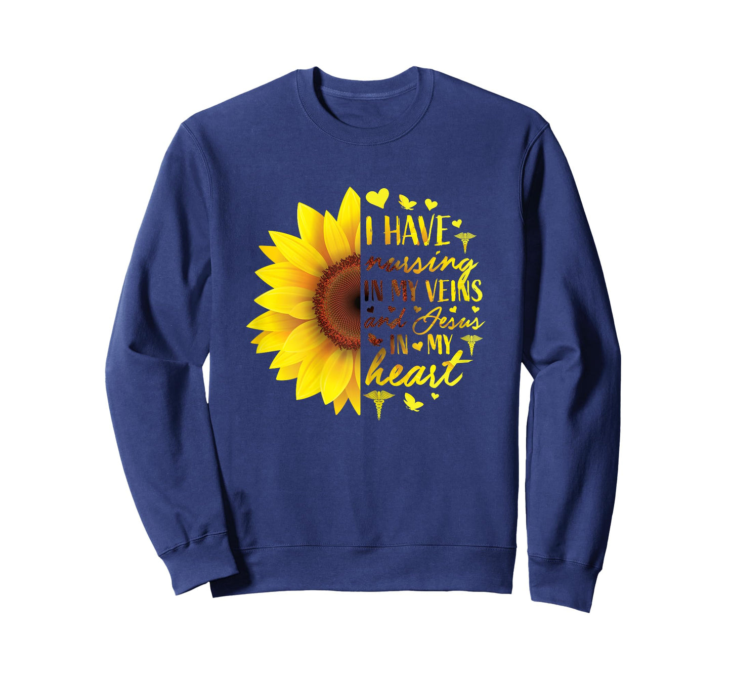 Cute Christian Nurse Shirts Women Sunflower Her RN Gifts LPN T-Shirt
