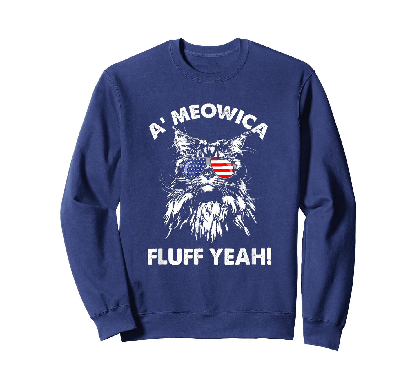 Maine Coon Cat Meowica Shirt Meowica fluff yeah T-Shirt for Men Women