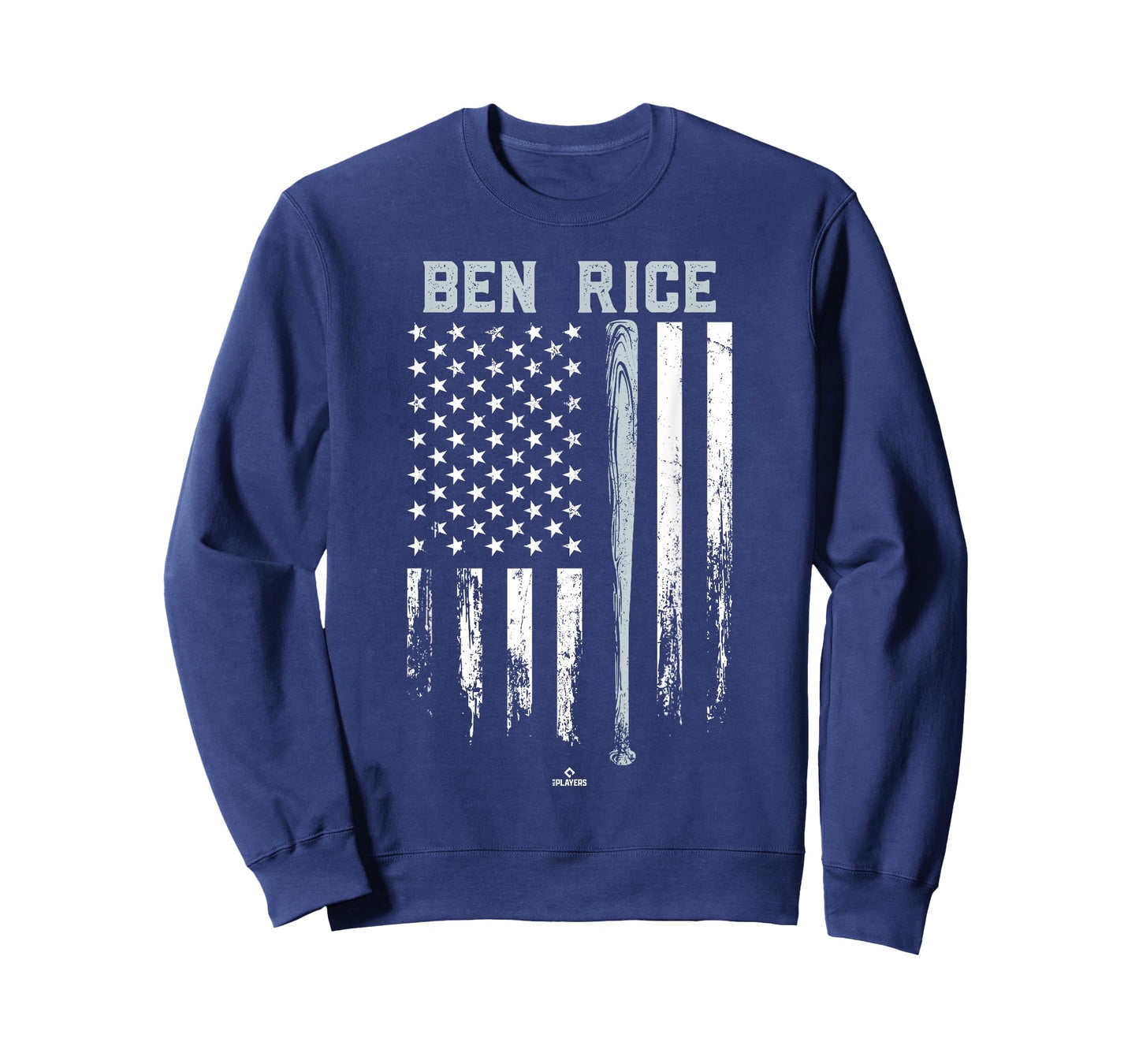 USA Flag Bat Ben Rice New York Baseball MLBPA T-Shirt