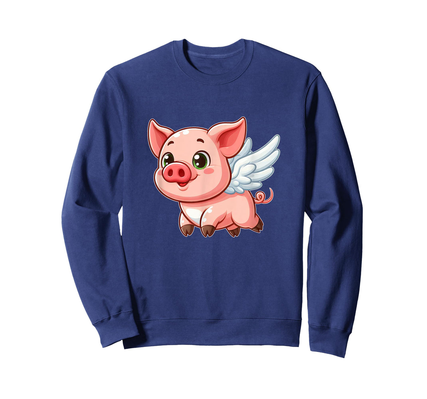 Cute Cartoon Pig Angel with Wings Halo Farmer T-Shirt