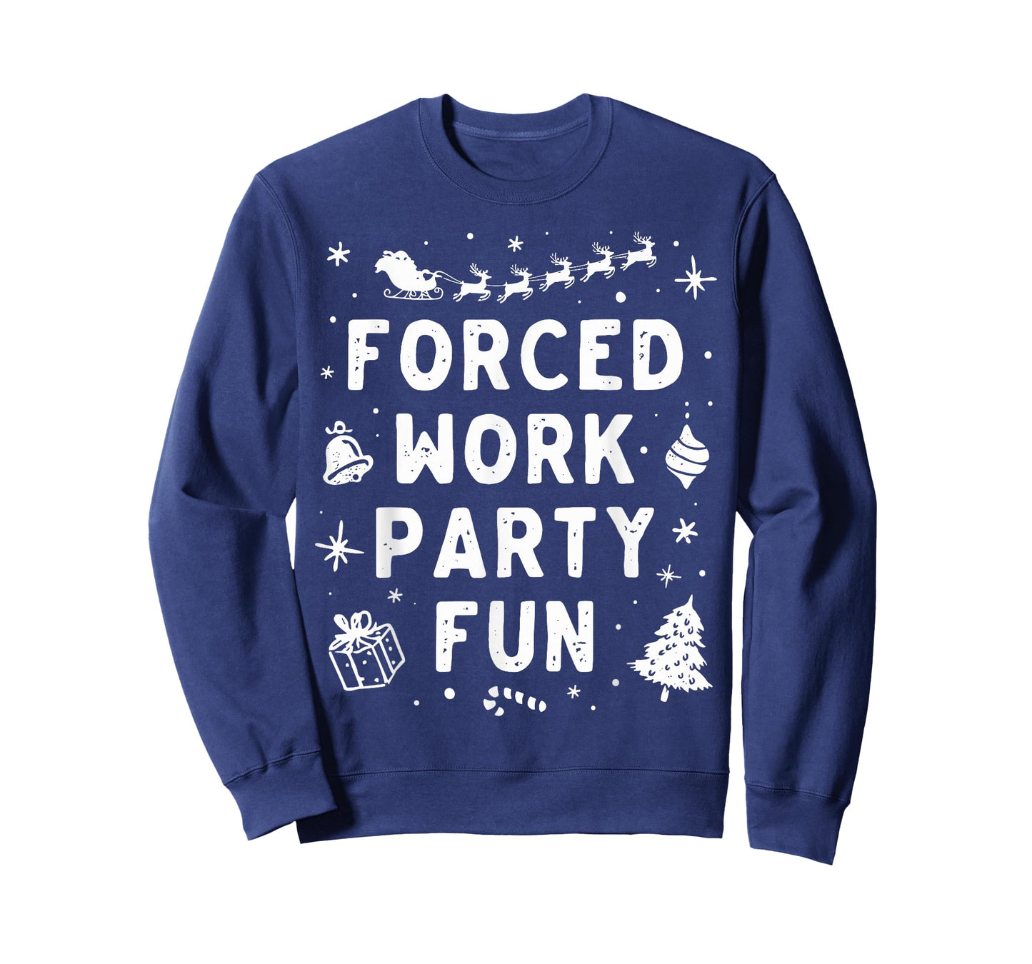 Vintage Forced Work Party Fun Merry Christmas Party Holiday T-Shirt