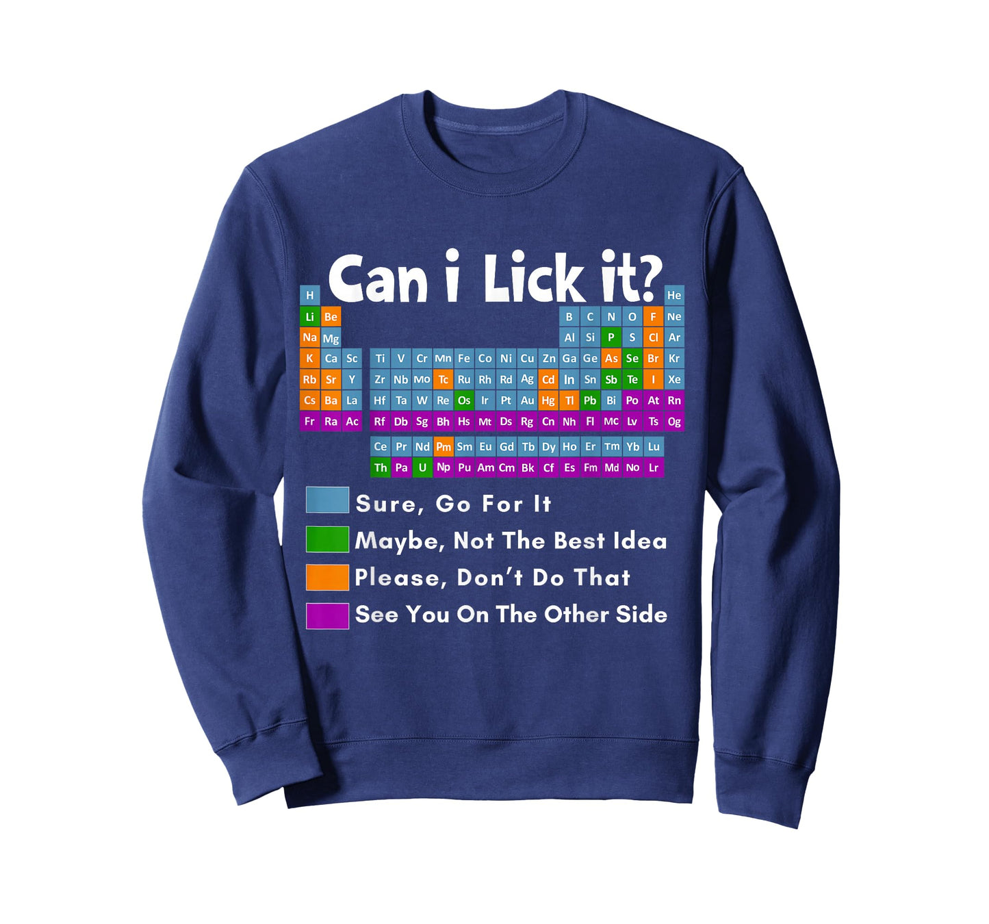 Can I Lick It Periodic Table tee funny science teacher T-Shirt
