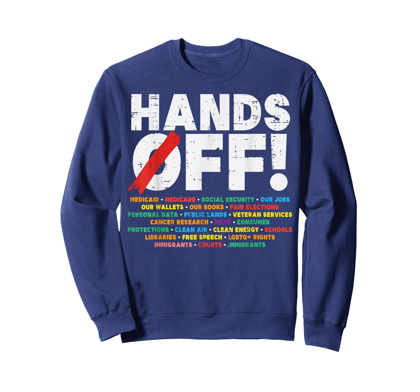 Protest Hands Off Medicare Social Security Resist Men Women T-Shirt