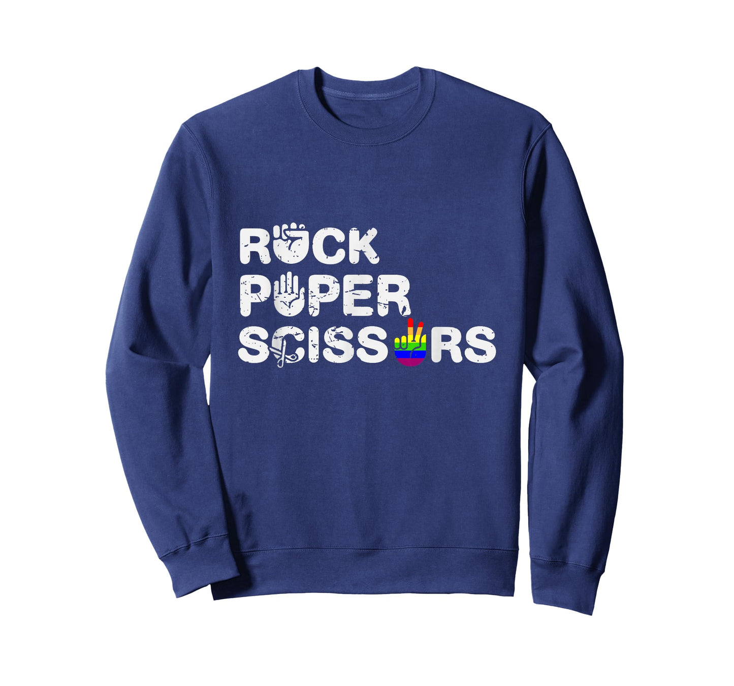 Cool Rock Paper Scissors Lesbian LGBTQ Pride T-Shirt