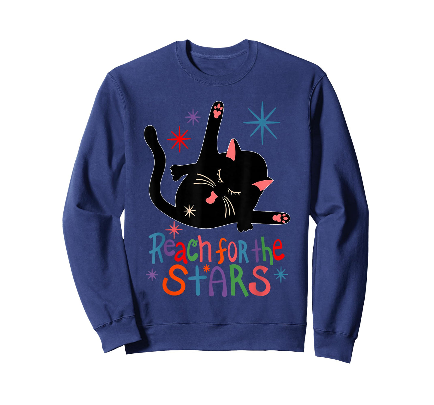 Reach for The Stars Funny Cat T-Shirt