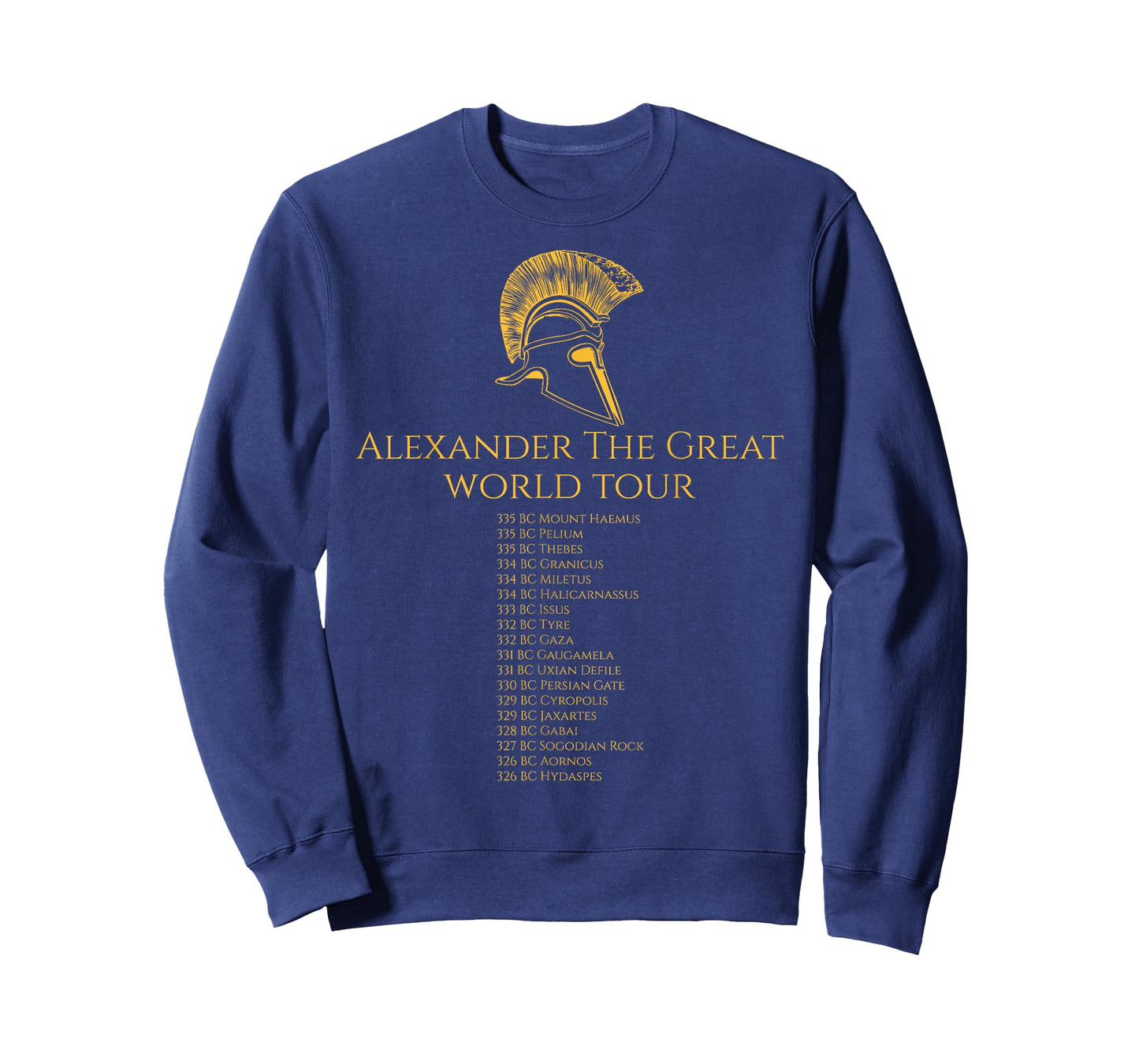 Ancient Greek History - Alexander The Great World Tour T-Shirt Small