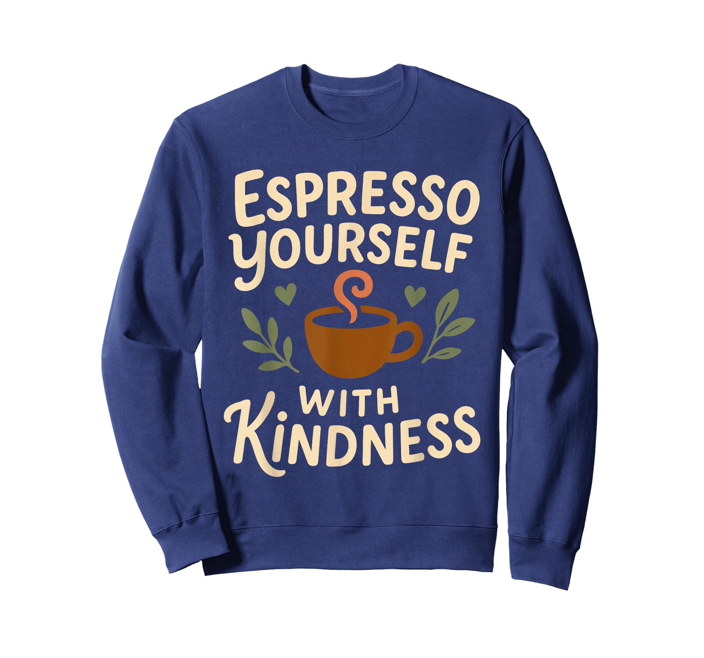 Coffee Lover Kindness Club Positive Message Caffeine Graphic T-Shirt