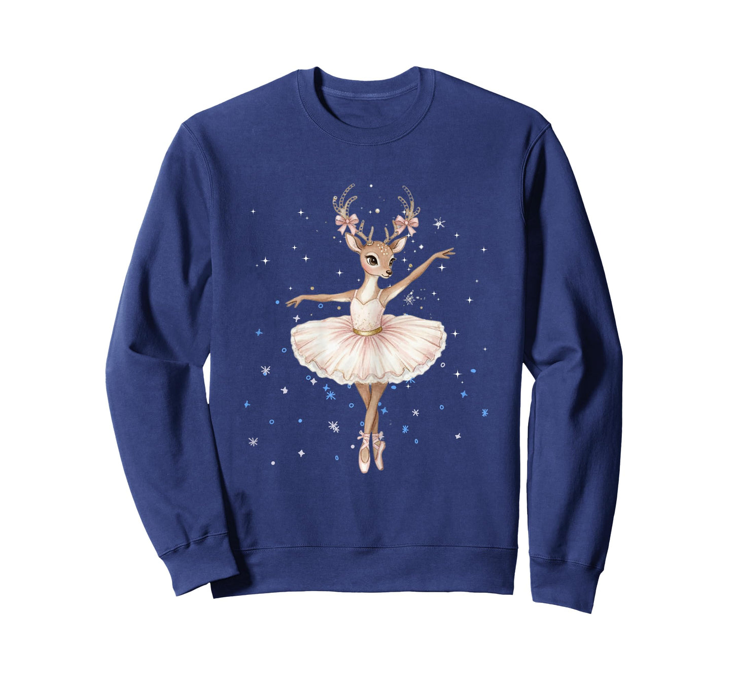 Cute Reindeer Dancer Christmas Ballerina Xmas Design T-Shirt