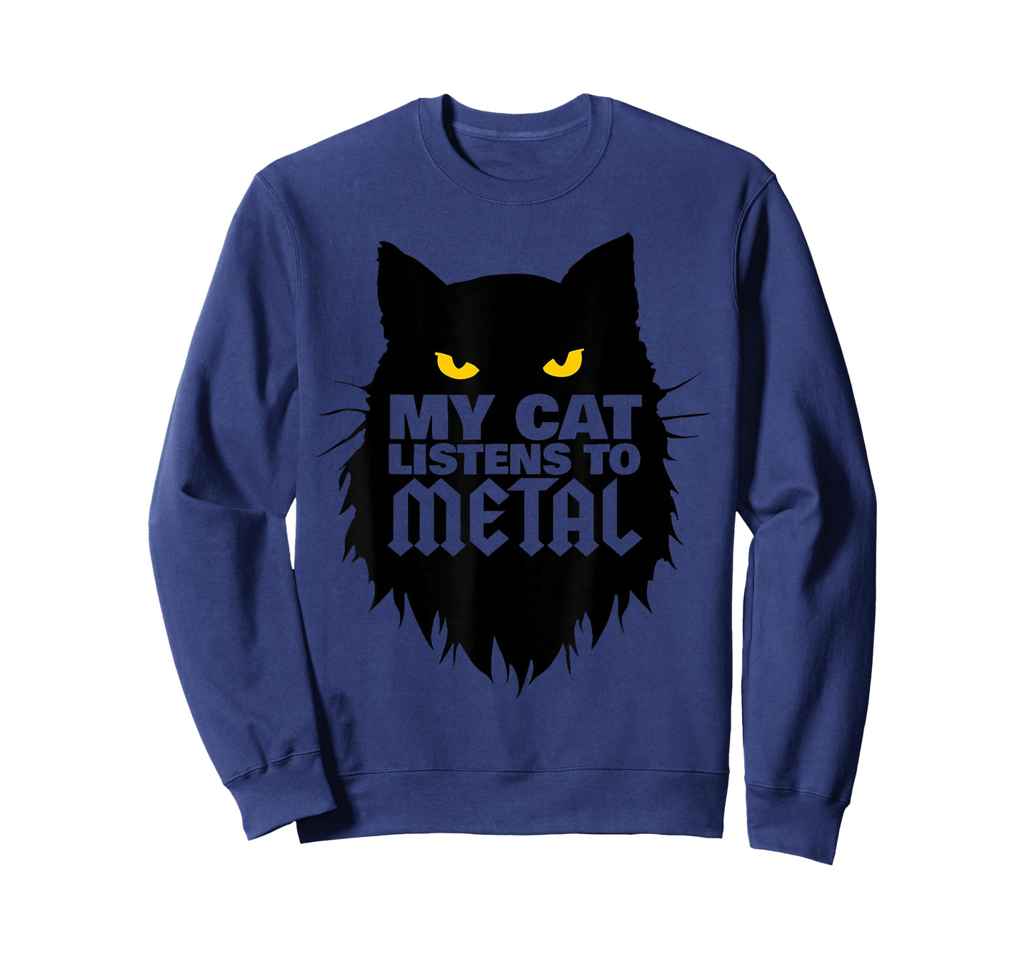 My cat listens to Metal funny Metal Head T-Shirt