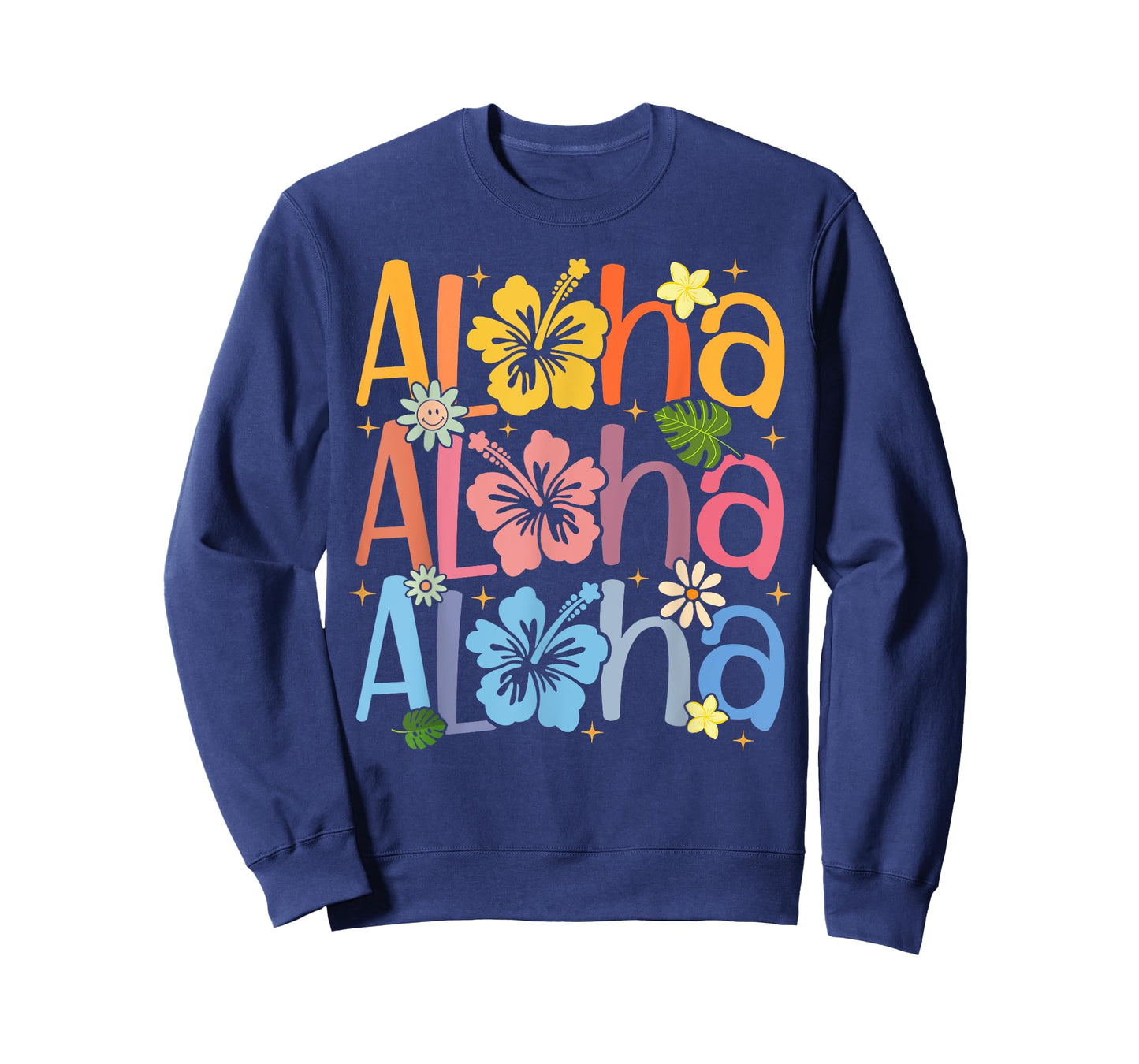 Cute Aloha Hawaiian Summer Vacation Shaka Hibiscus Kids Girl T-Shirt