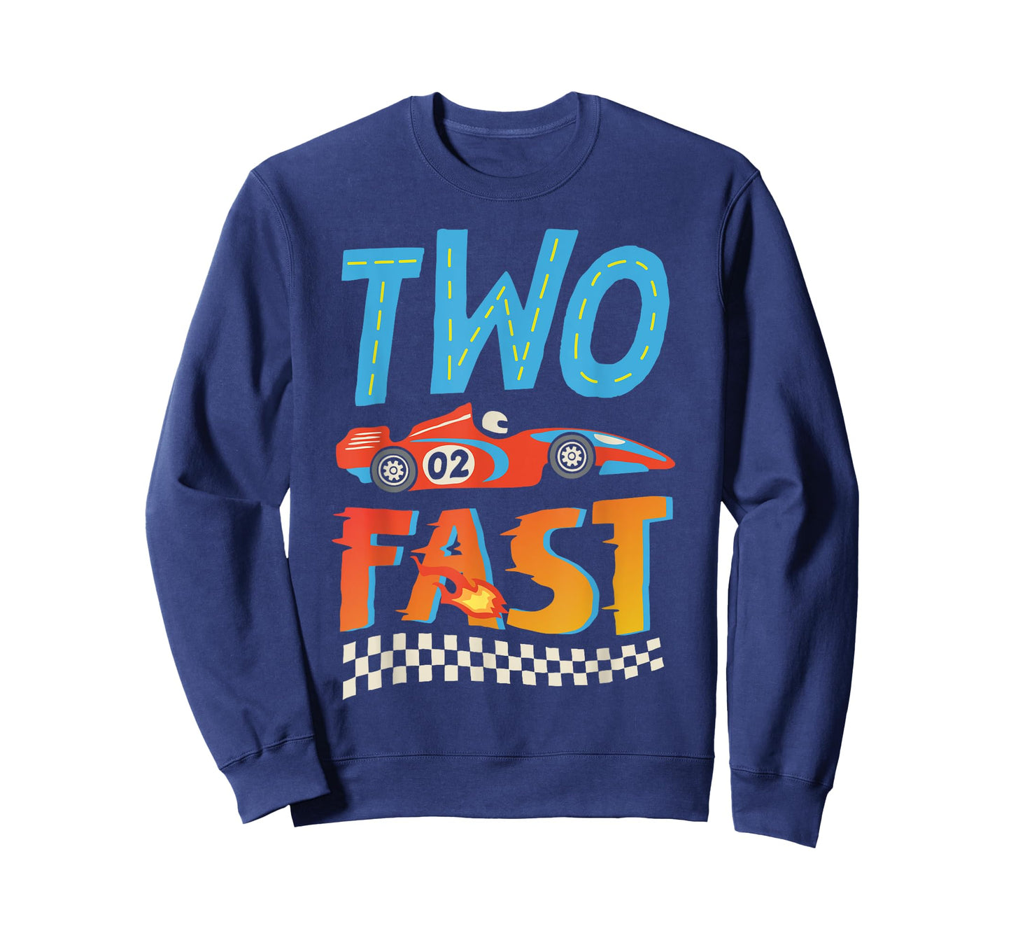2 Fast Race Car Two Year Old Birthday Boy Racing 2nd Bday T-Shirt