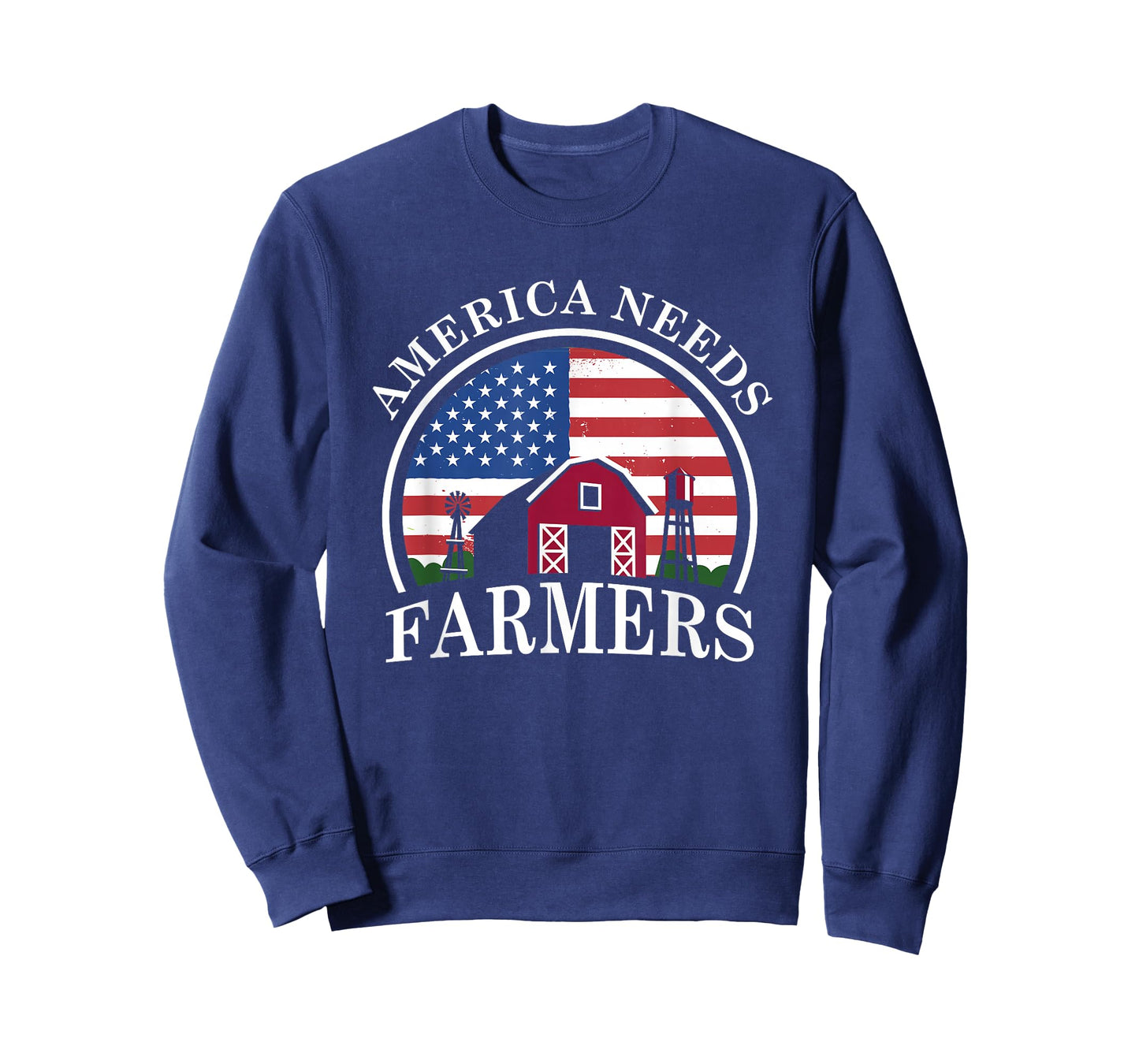 America Needs Farmers | American US Flag | Tractor T-Shirt