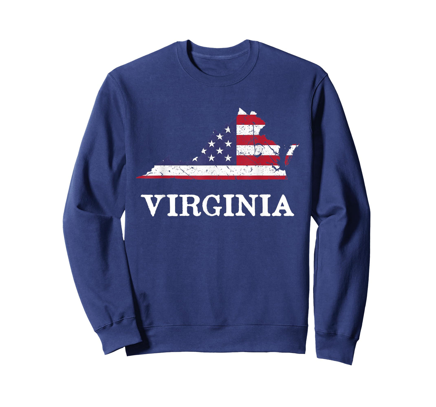 Virginia Map State American Flag 4th Of July Pride Tee T-Shirt for Women Kids Men