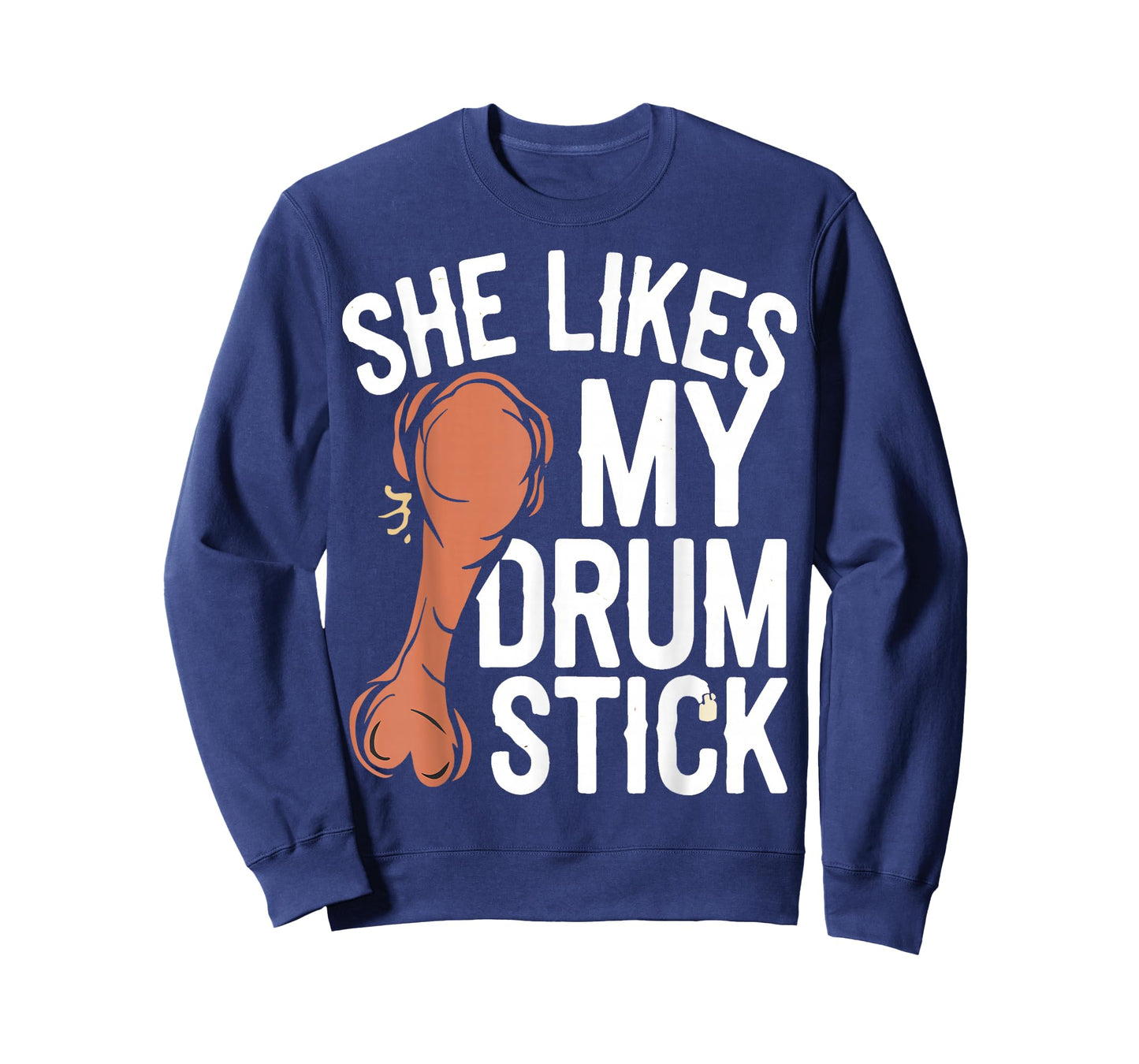 She Likes My Drum Stick Funny Couple Matching Thanksgiving T-Shirt