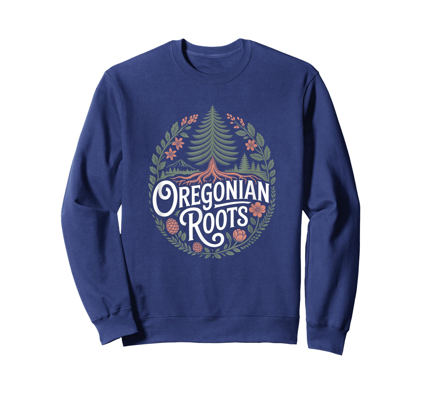Oregonian Roots - Oregon Flag Colors Family Tree Souvenir T-Shirt