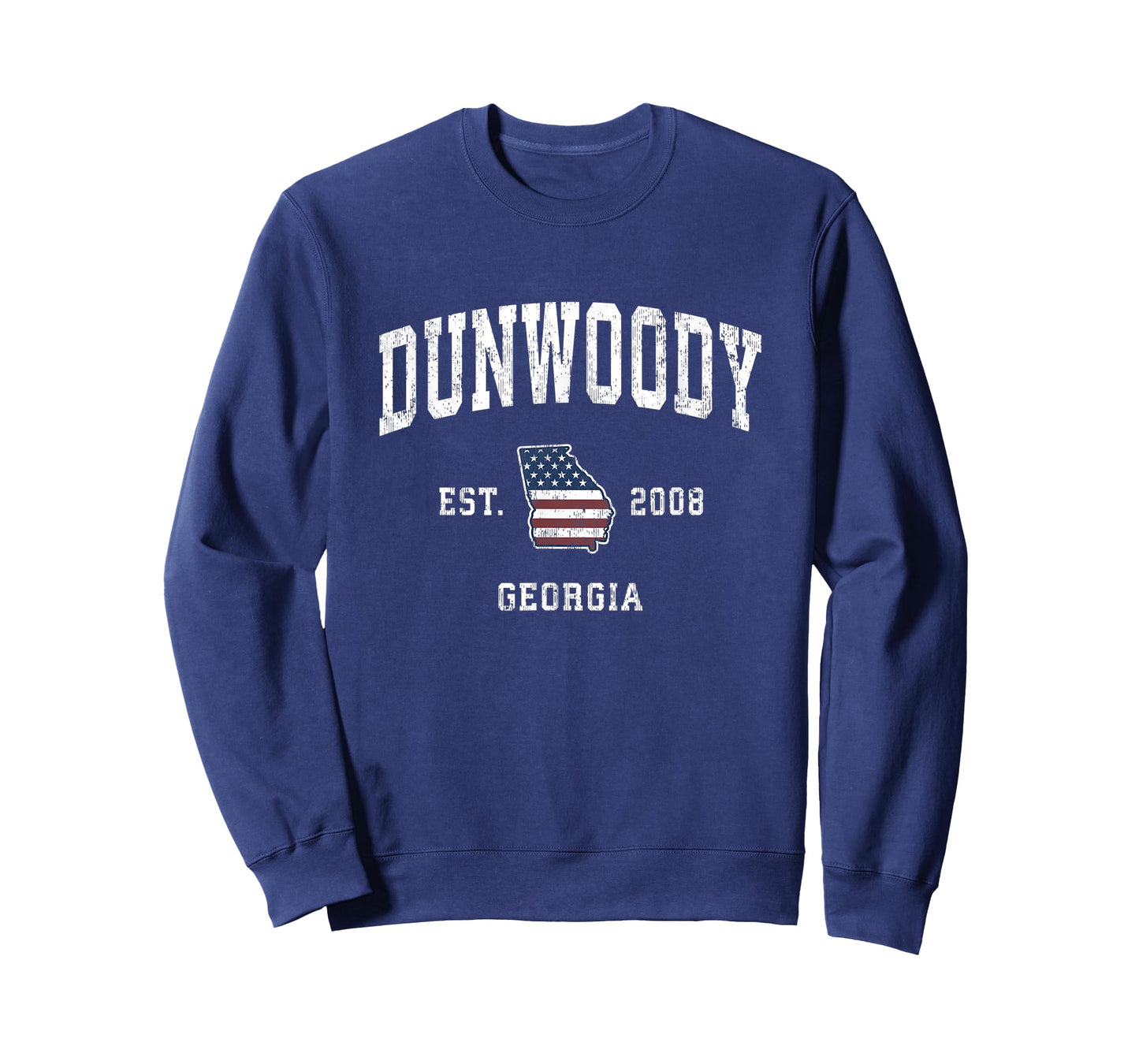 Dunwoody Georgia GA Vintage American Flag Sports Design T-Shirt