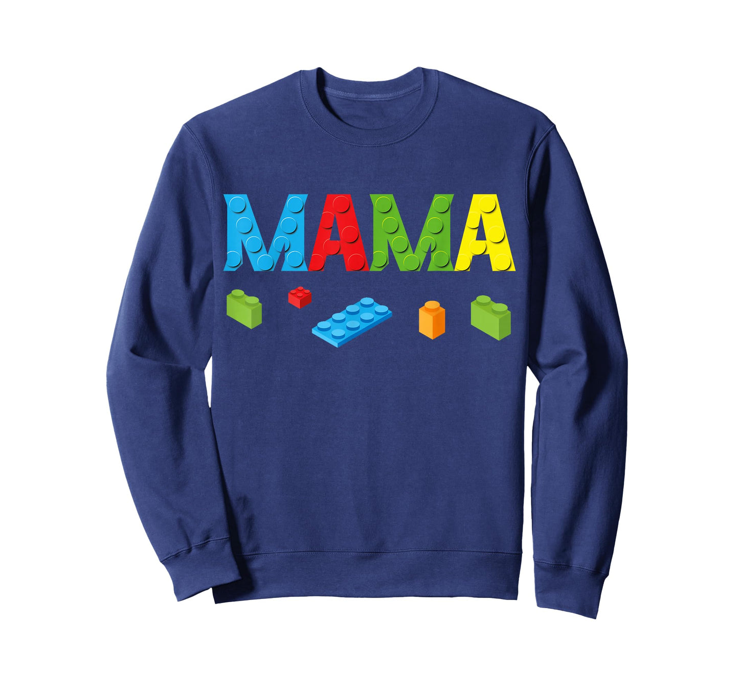 Mama Master Builder Building Bricks Blocks Family Set Womens T-Shirt Small